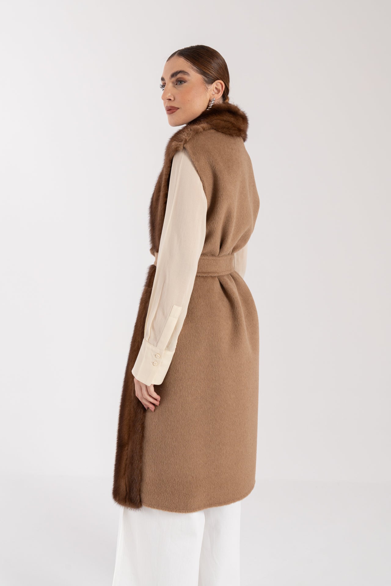 Gilet con Visone