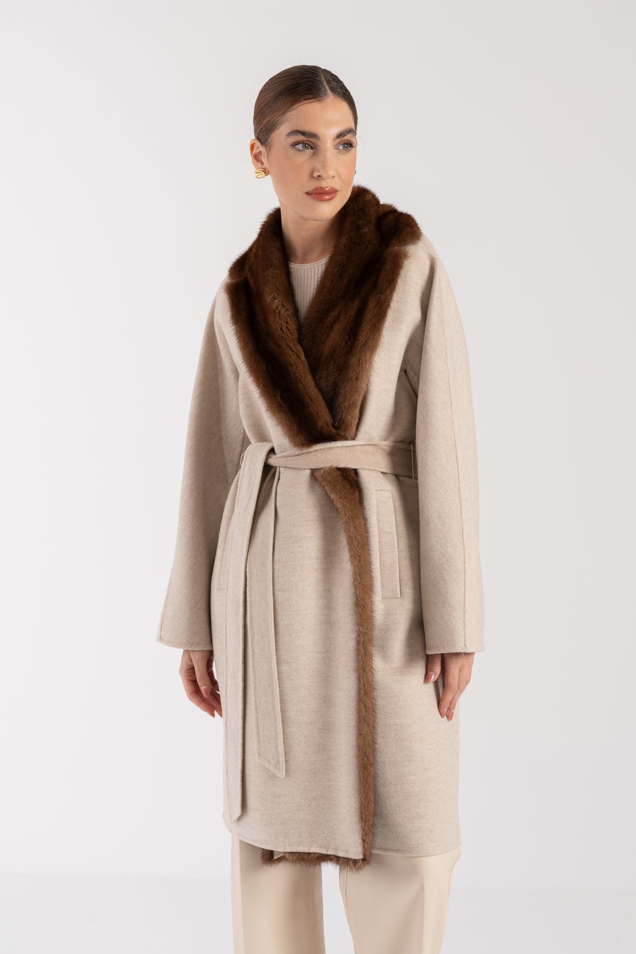 Cappotto con visone