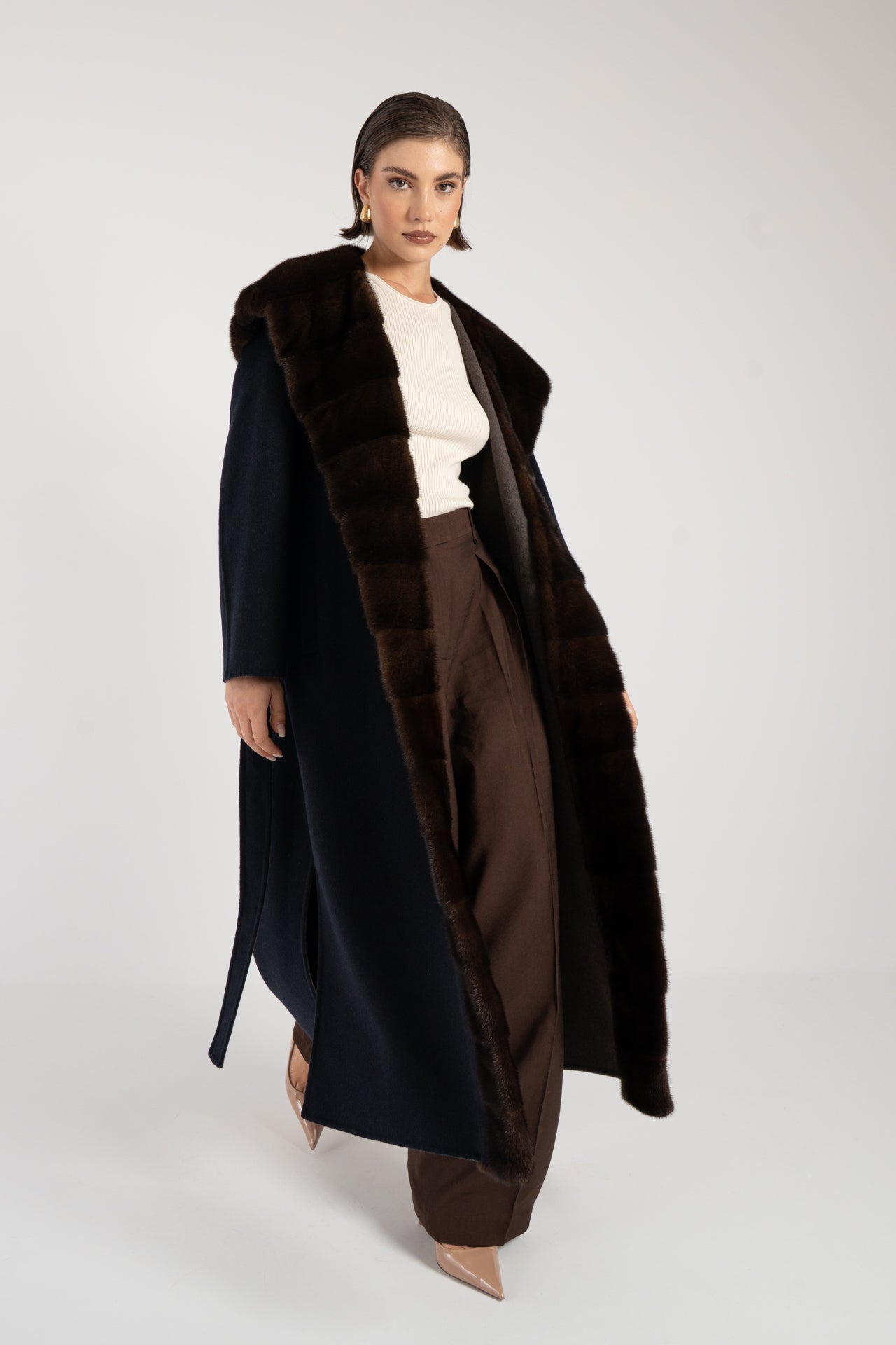 Cappotto con visone