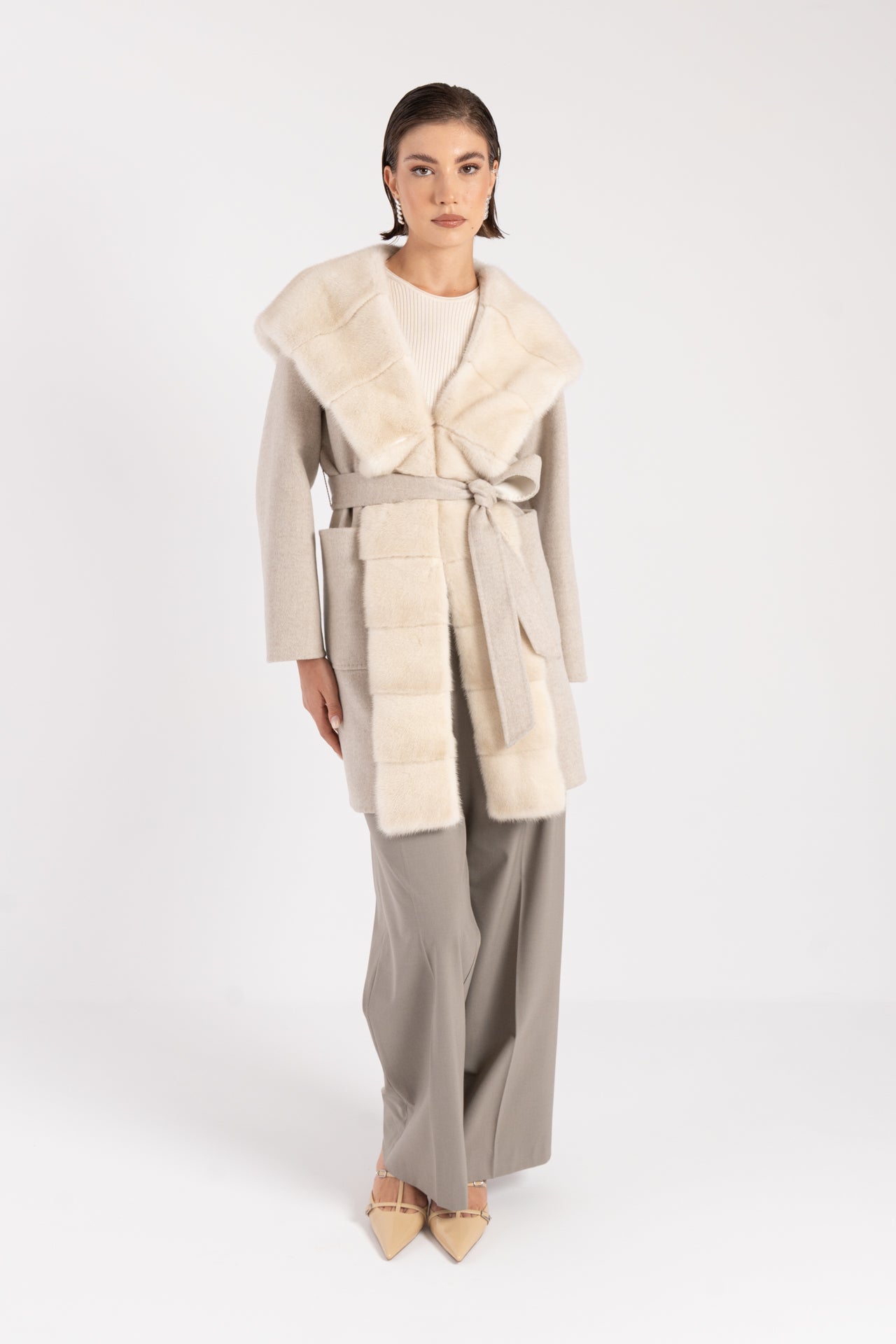Cappotto con visone