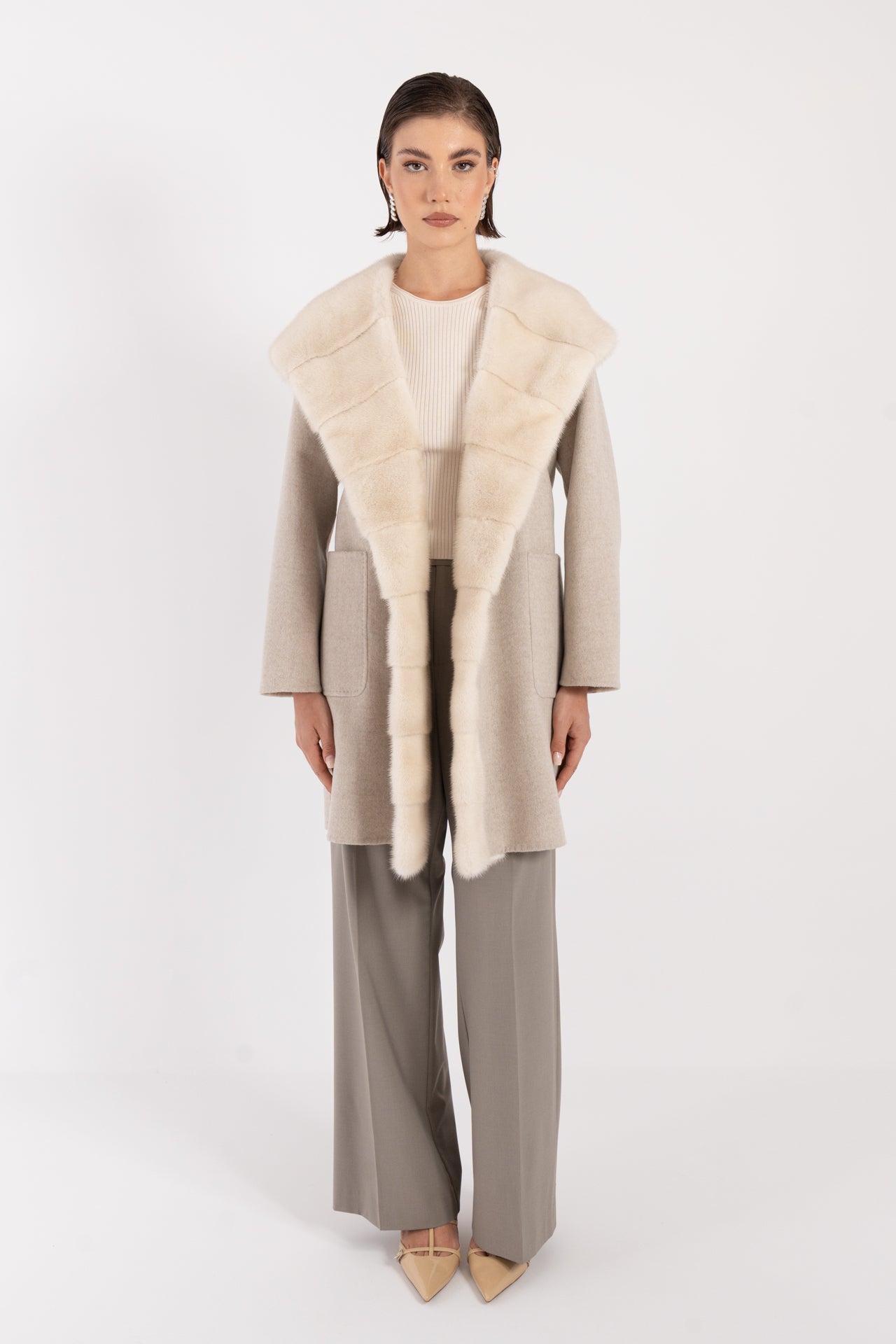 Cappotto con visone