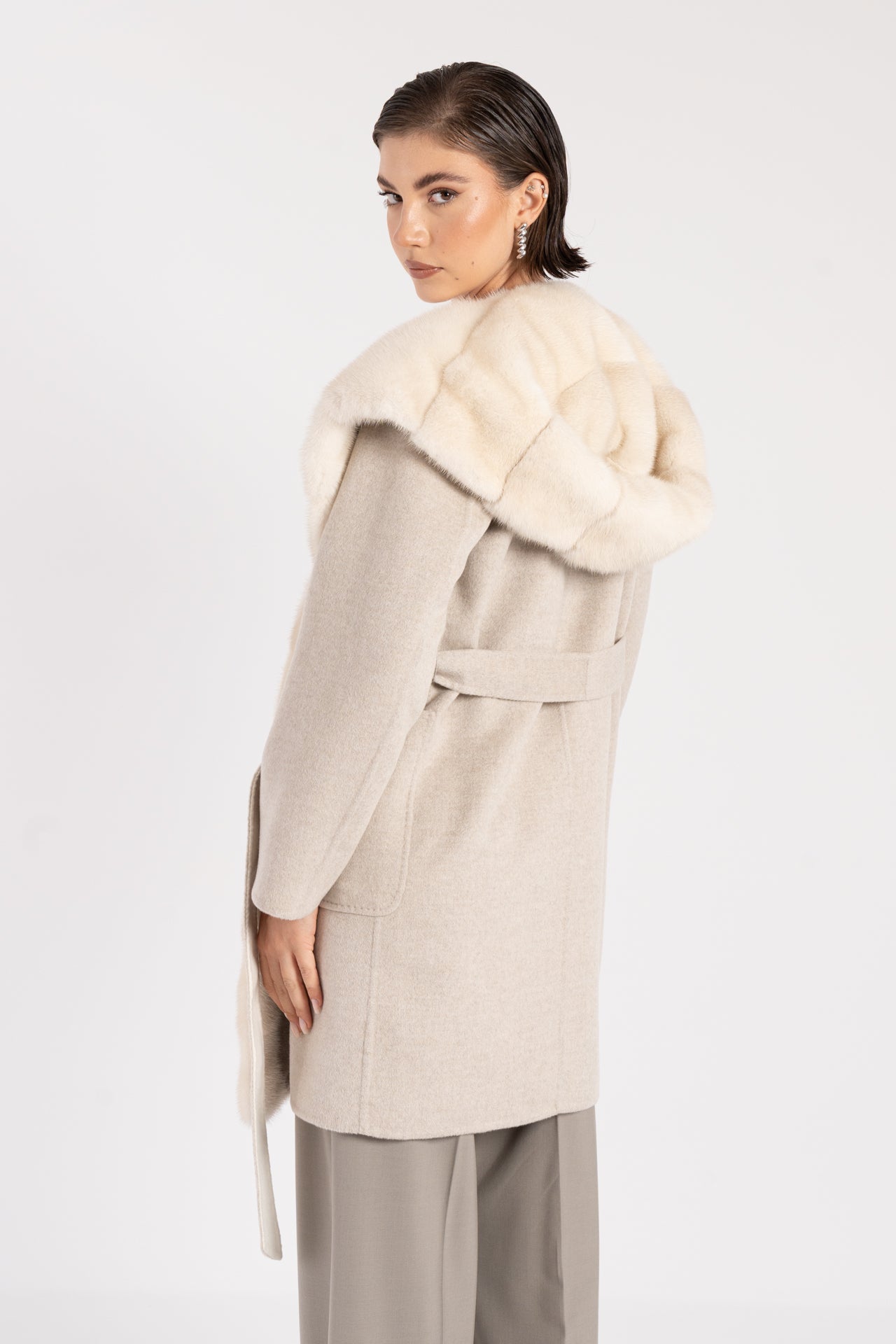 Cappotto con visone