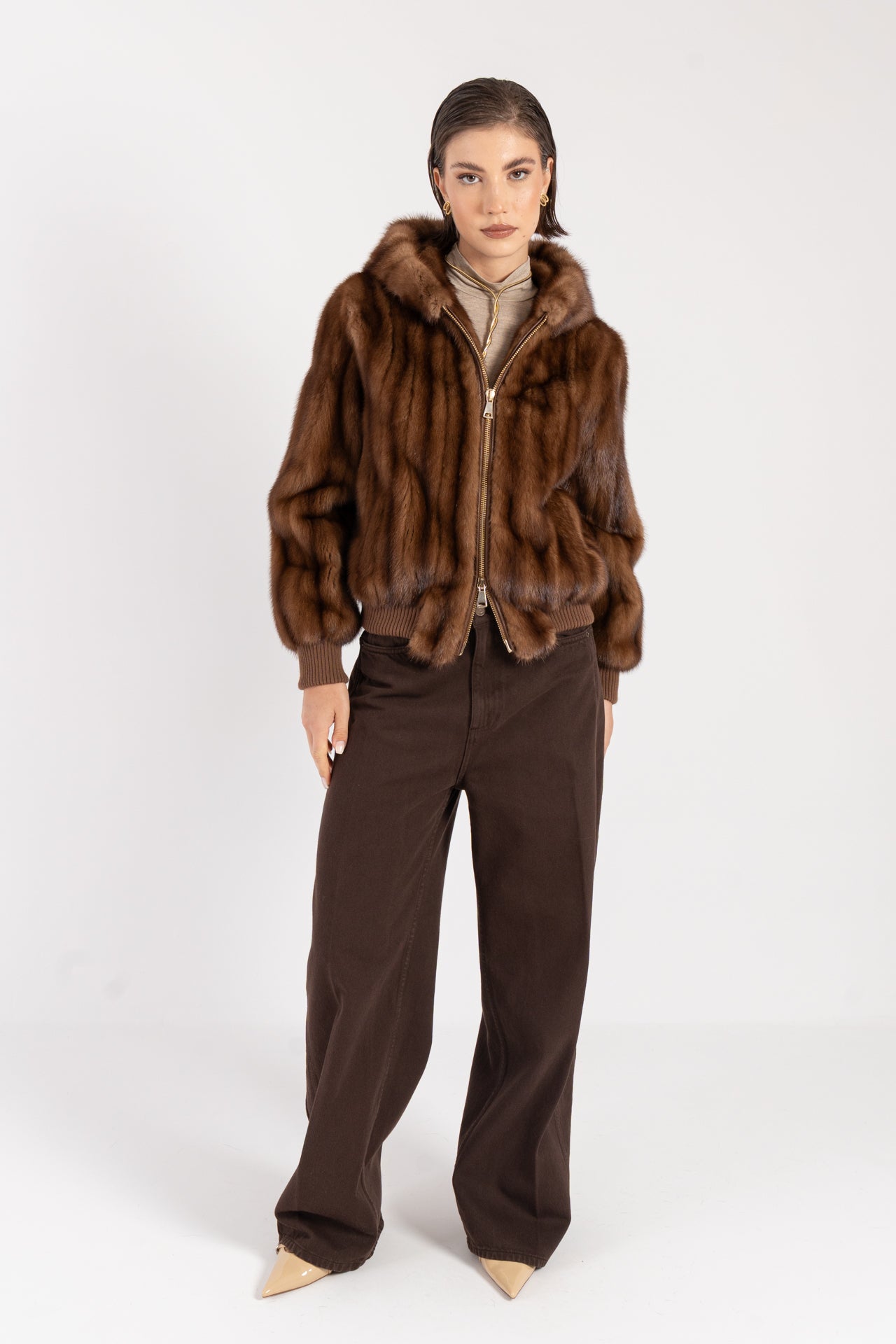 Bomber in visone
