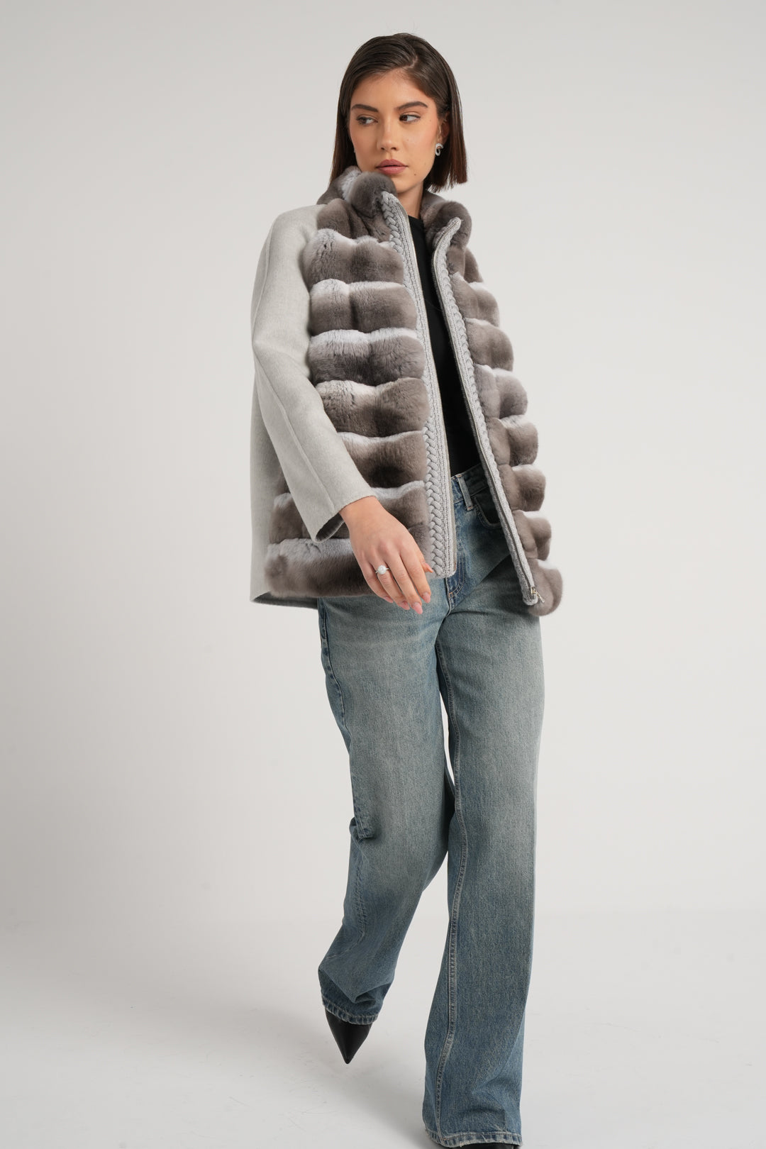 Giaccone con cincilla