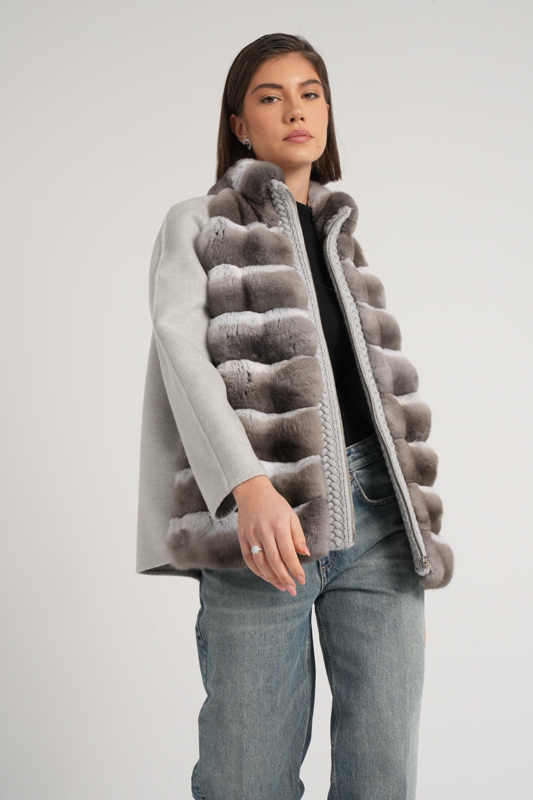 Giaccone con cincilla