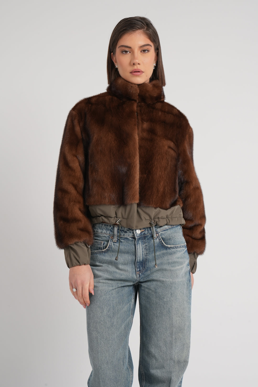 Giacca in visone reversibile