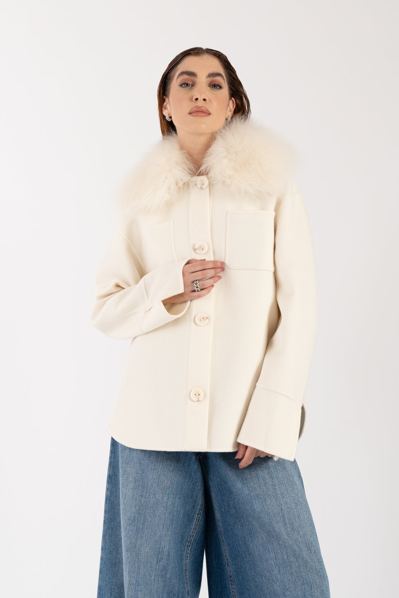 Giacca con capra cashmere