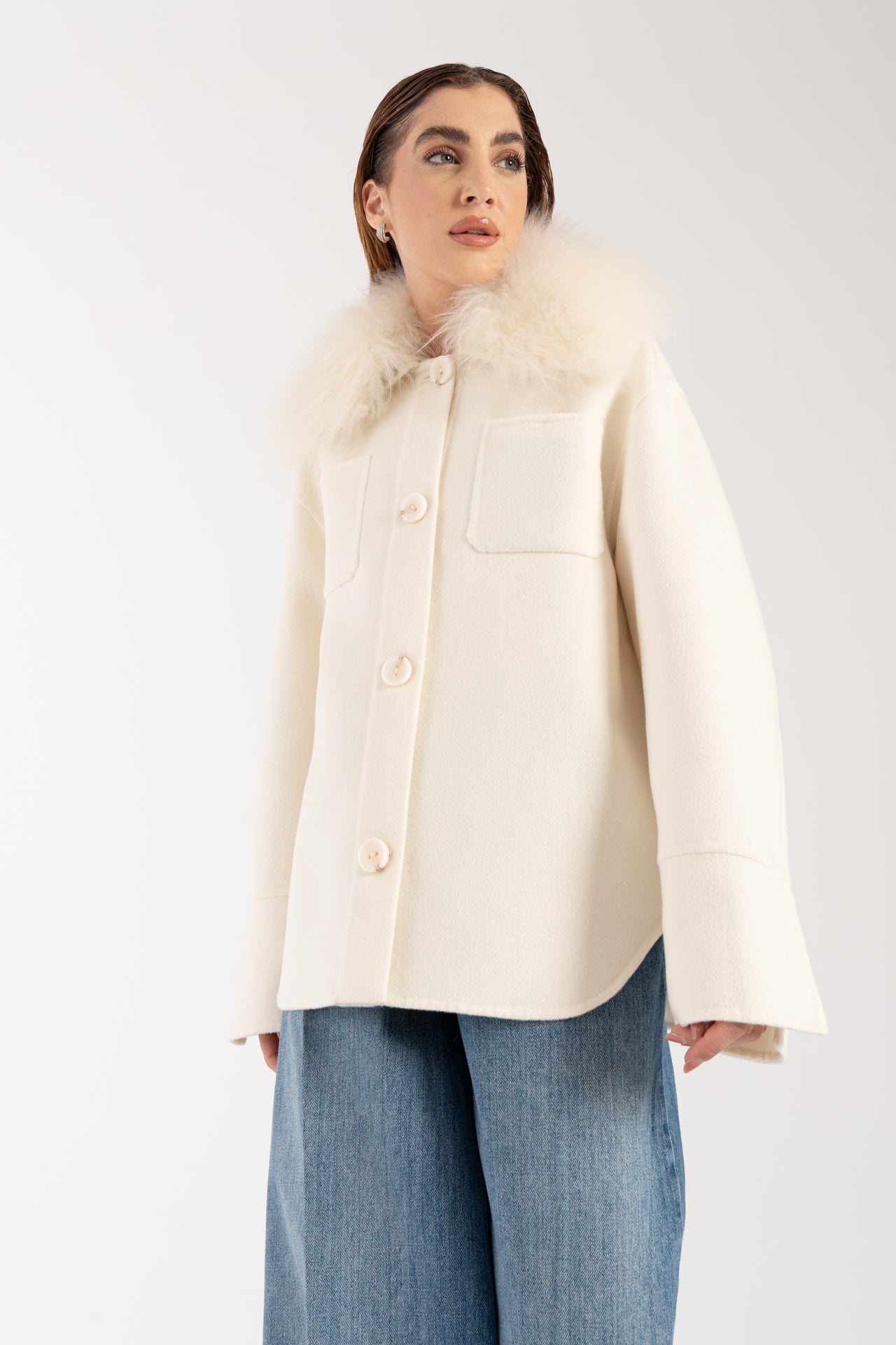 Giacca con capra cashmere