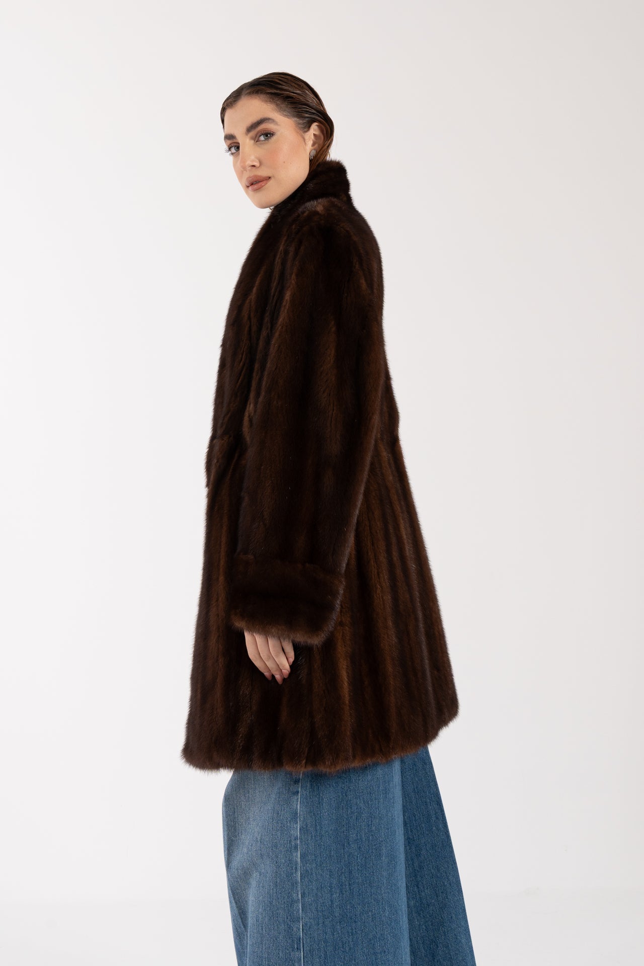 Cappotto in visone reversibile