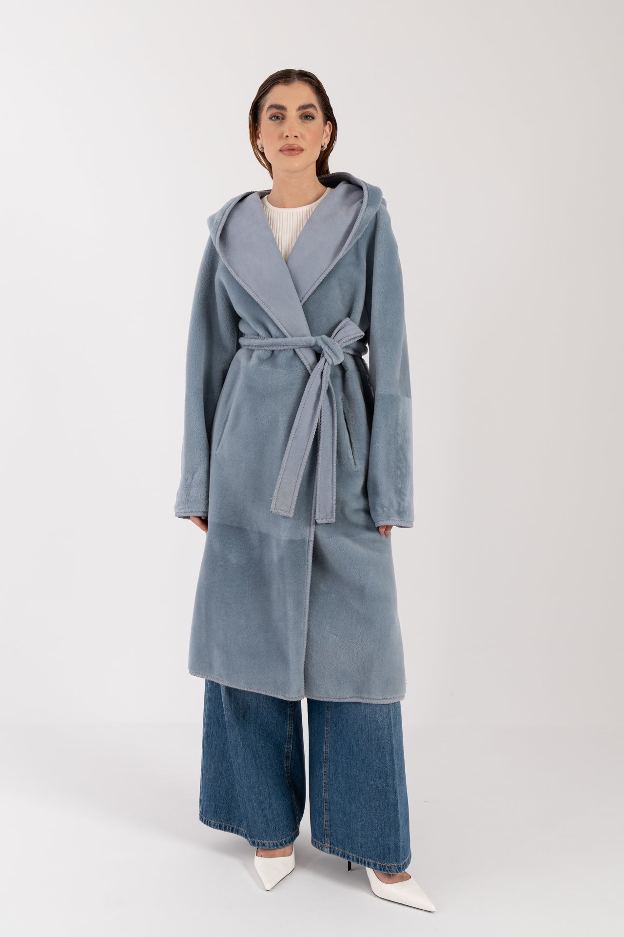 Cappotto in montone reversibile