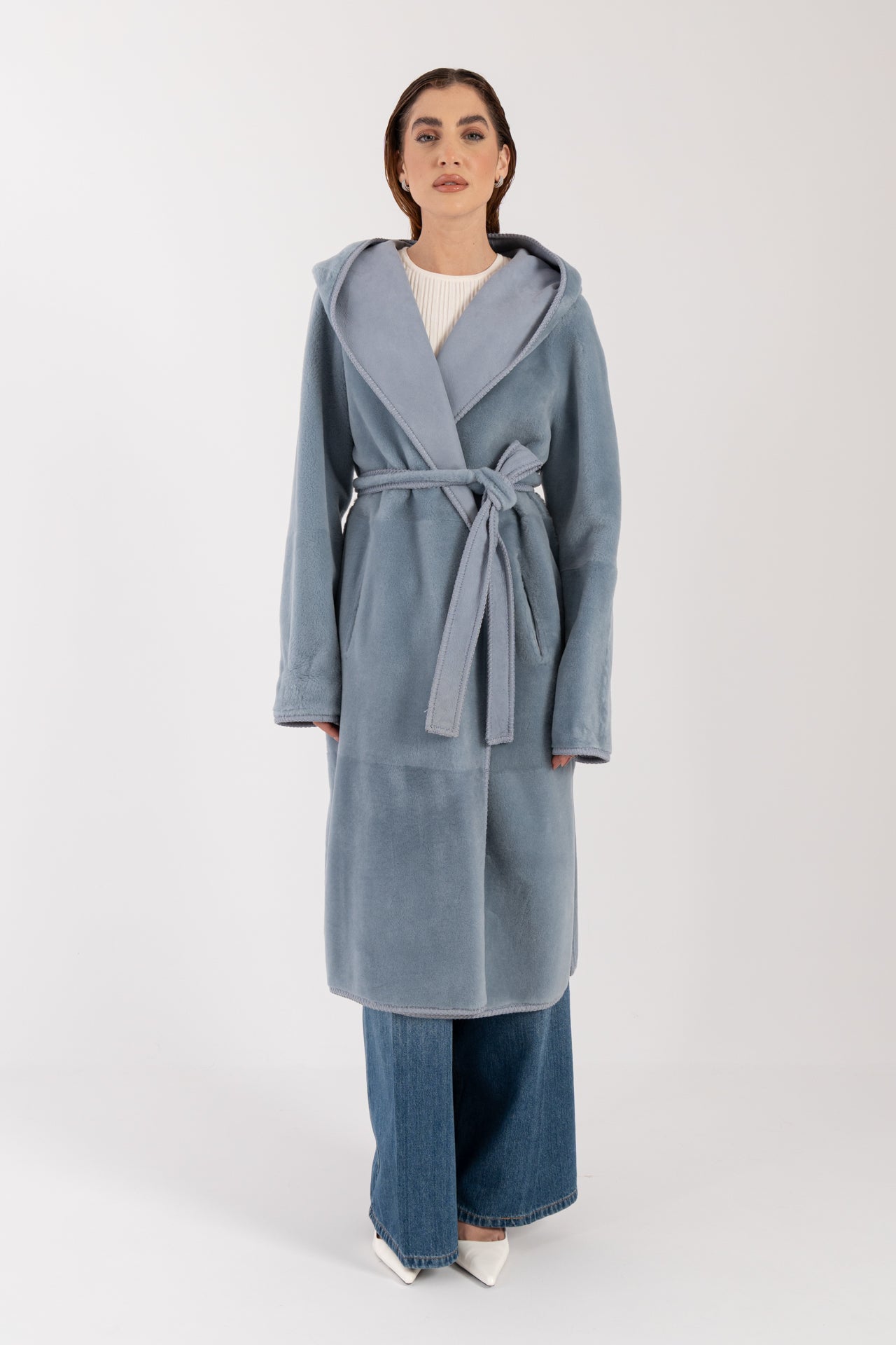 Cappotto in montone reversibile
