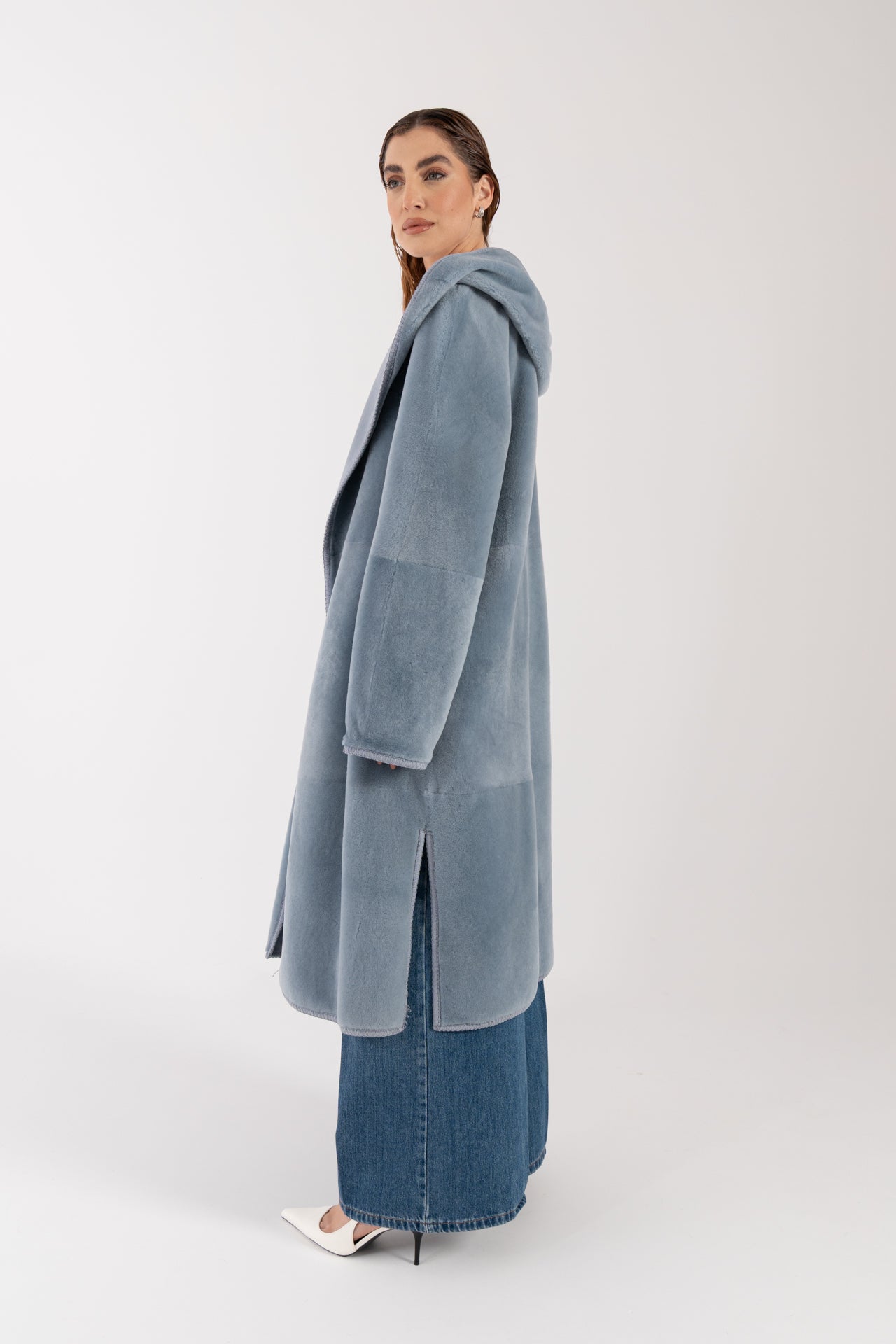 Cappotto in montone reversibile