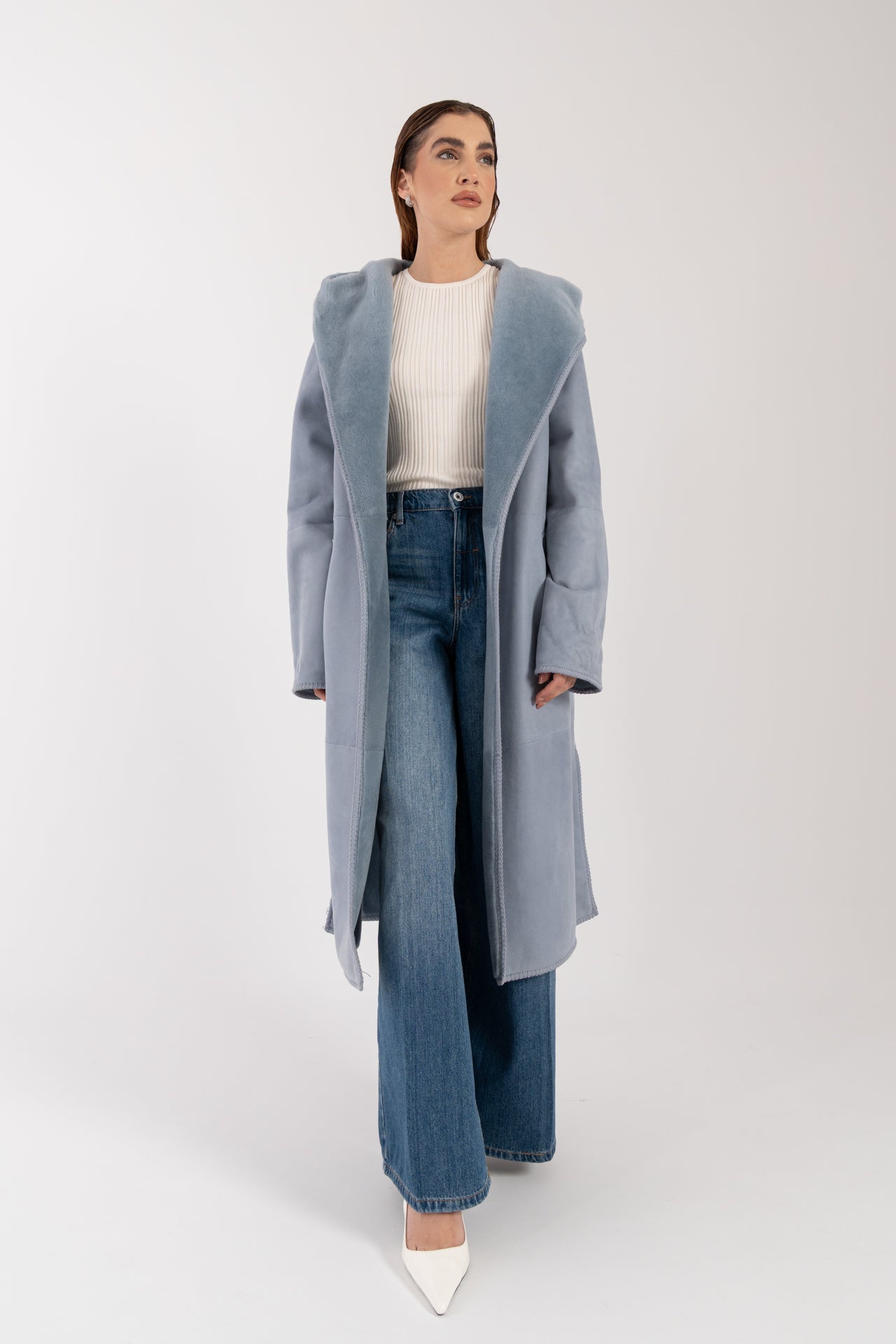 Cappotto in montone reversibile
