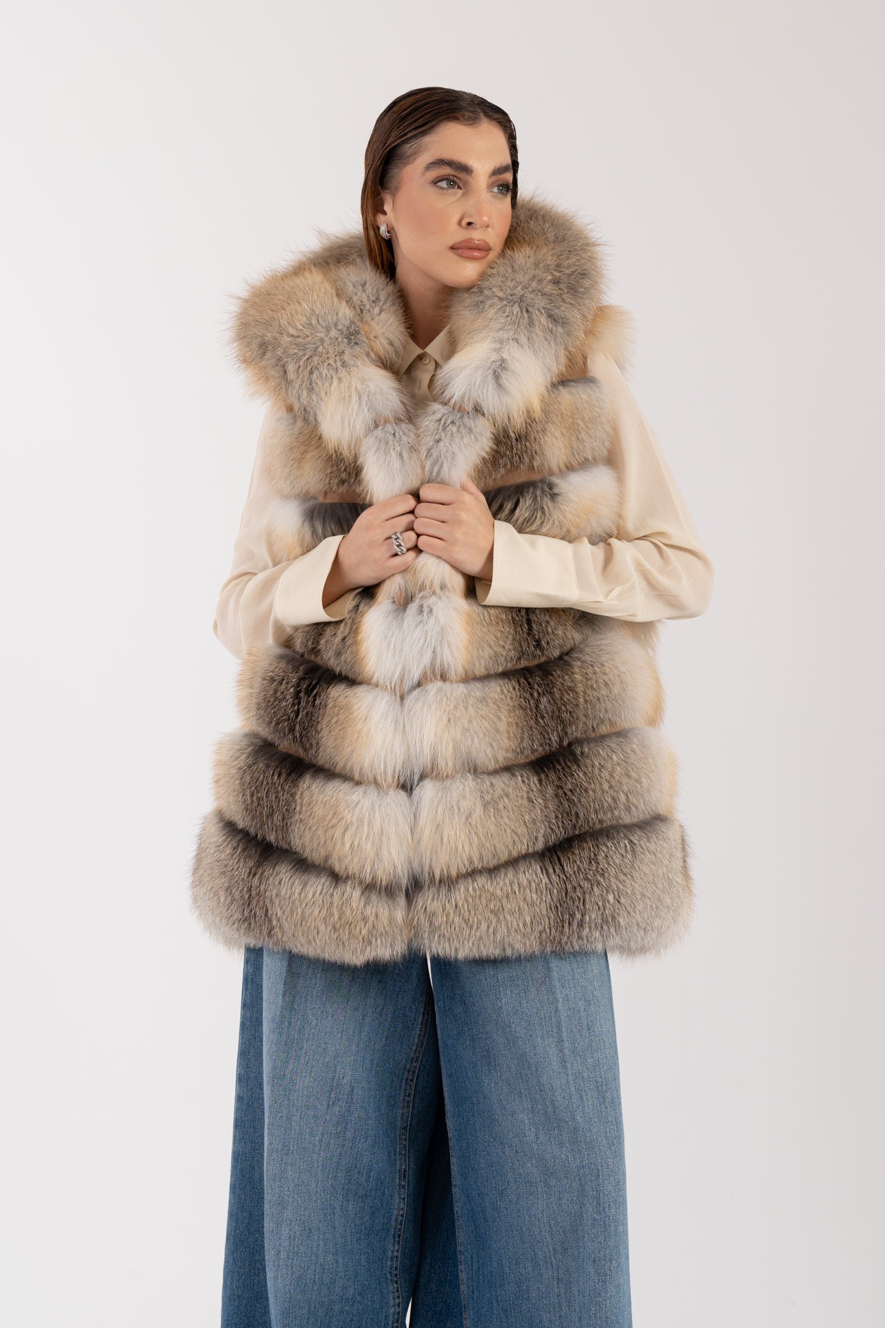 Gilet in volpe