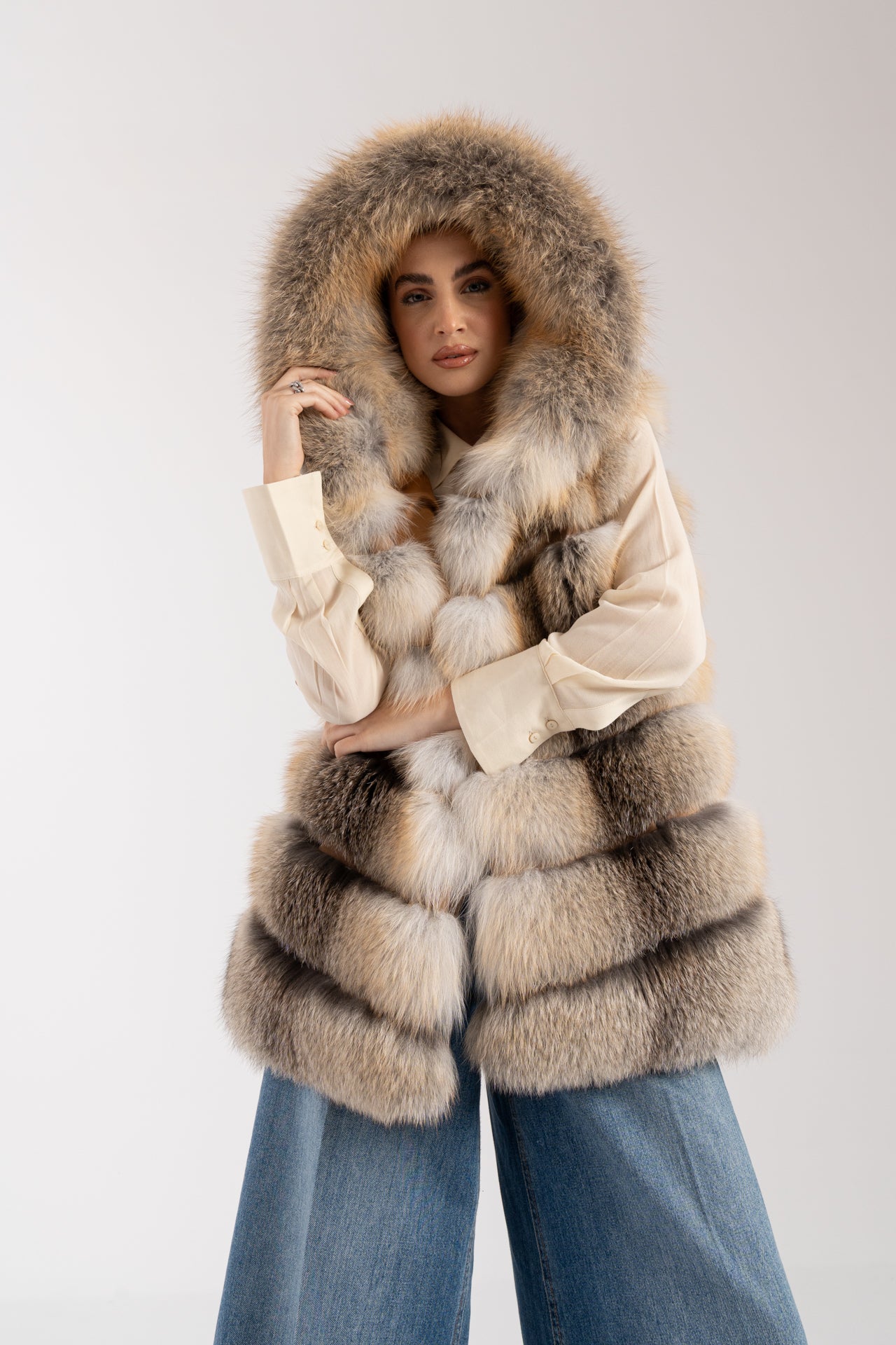 Gilet in volpe