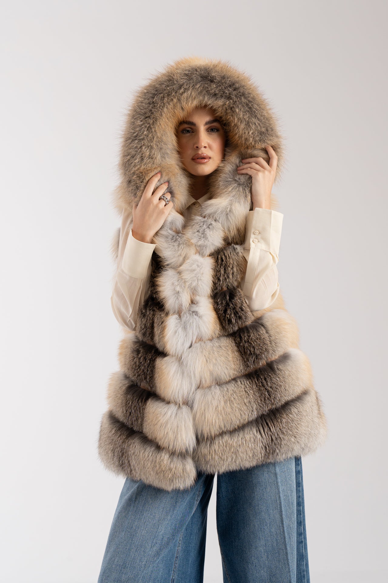 Gilet in volpe
