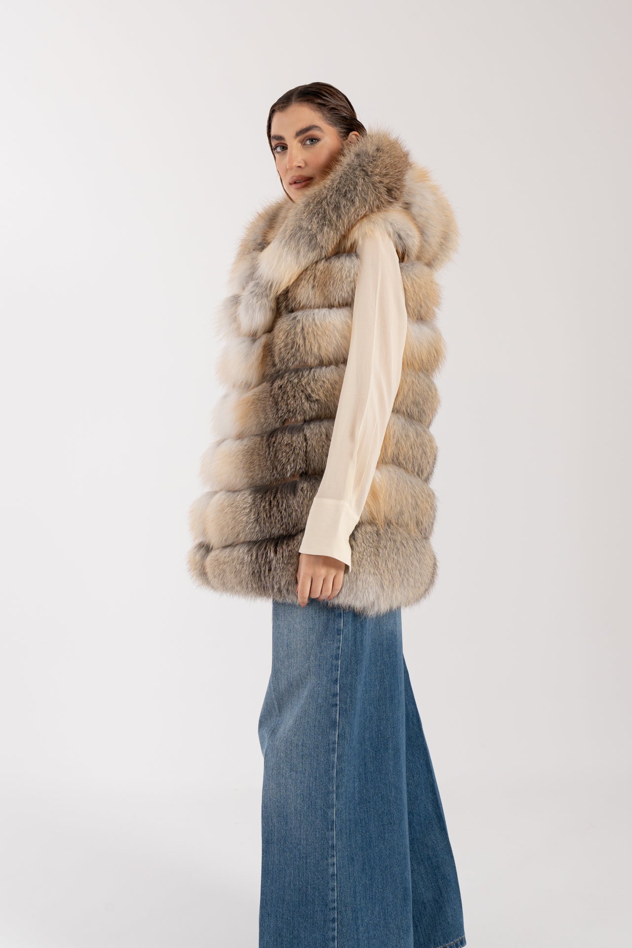 Gilet in volpe