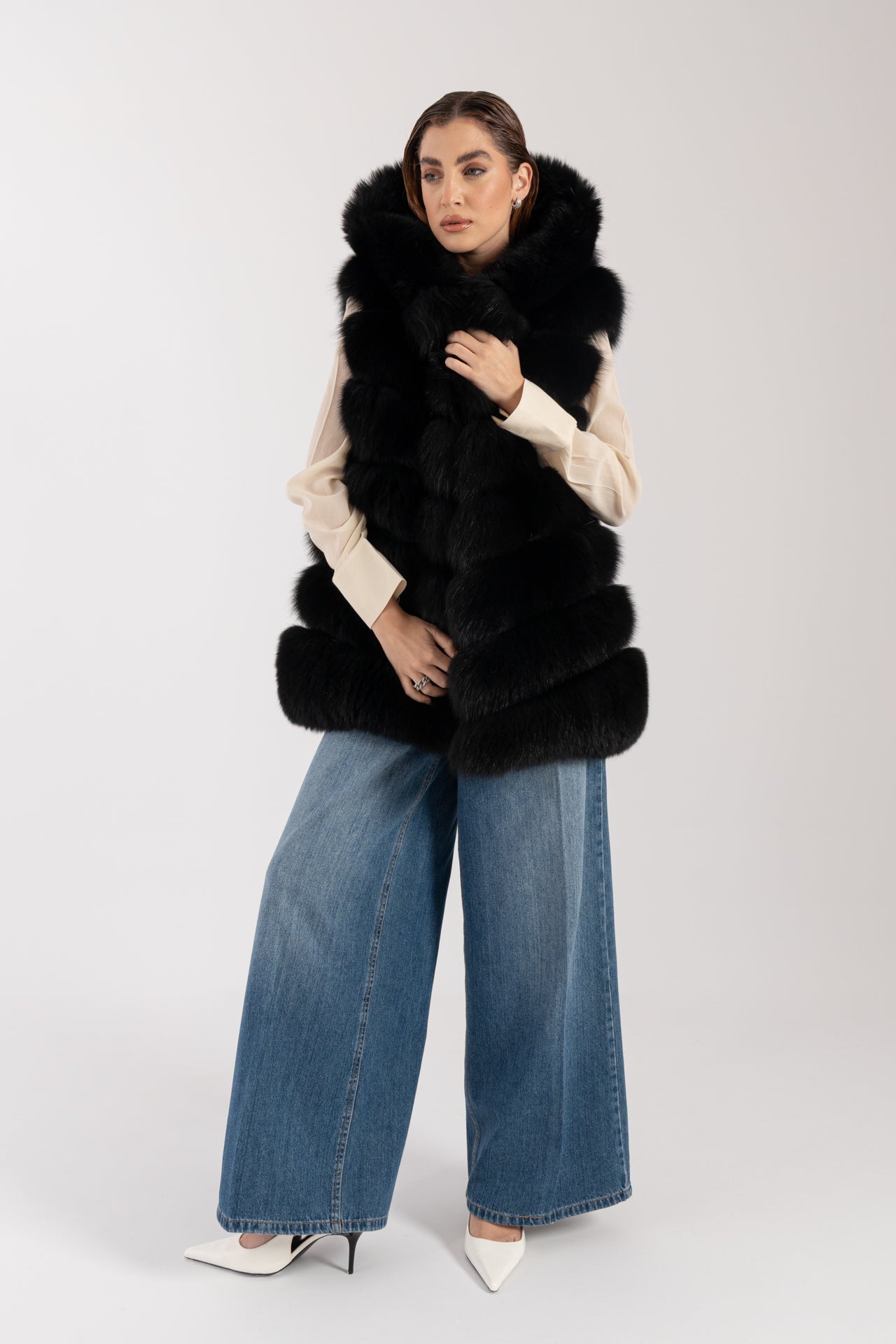 Gilet in volpe