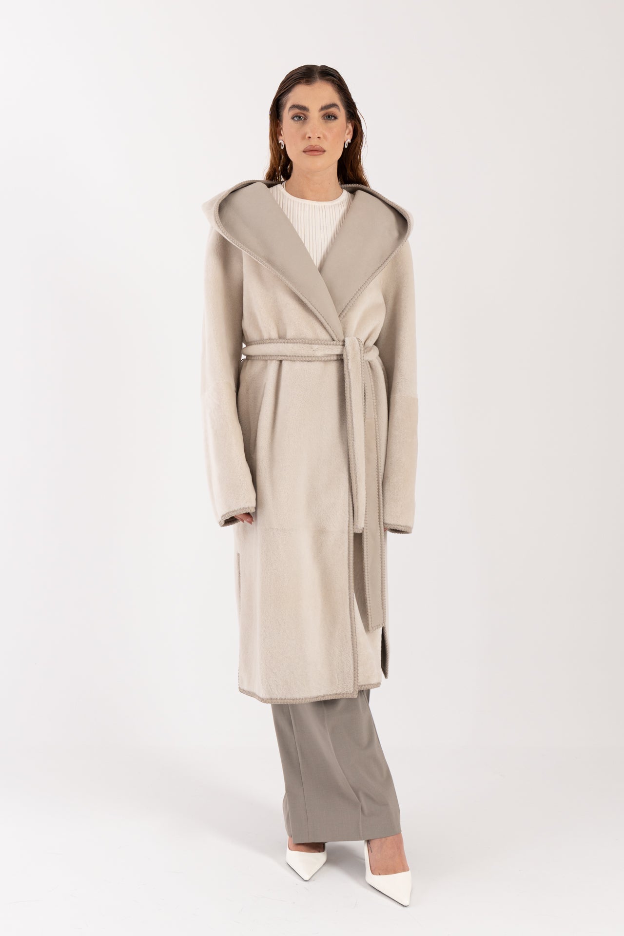 Cappotto in montone reversibile