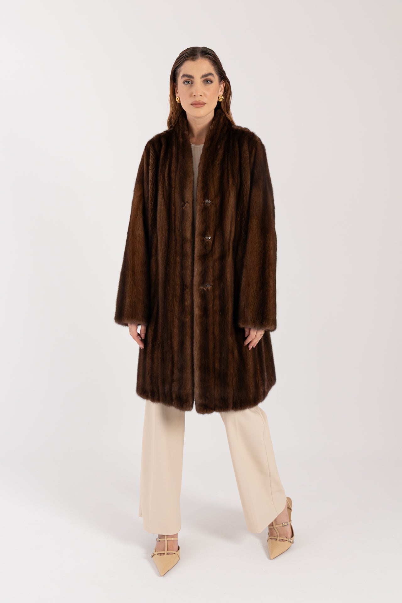 Cappotto in visone reversibile
