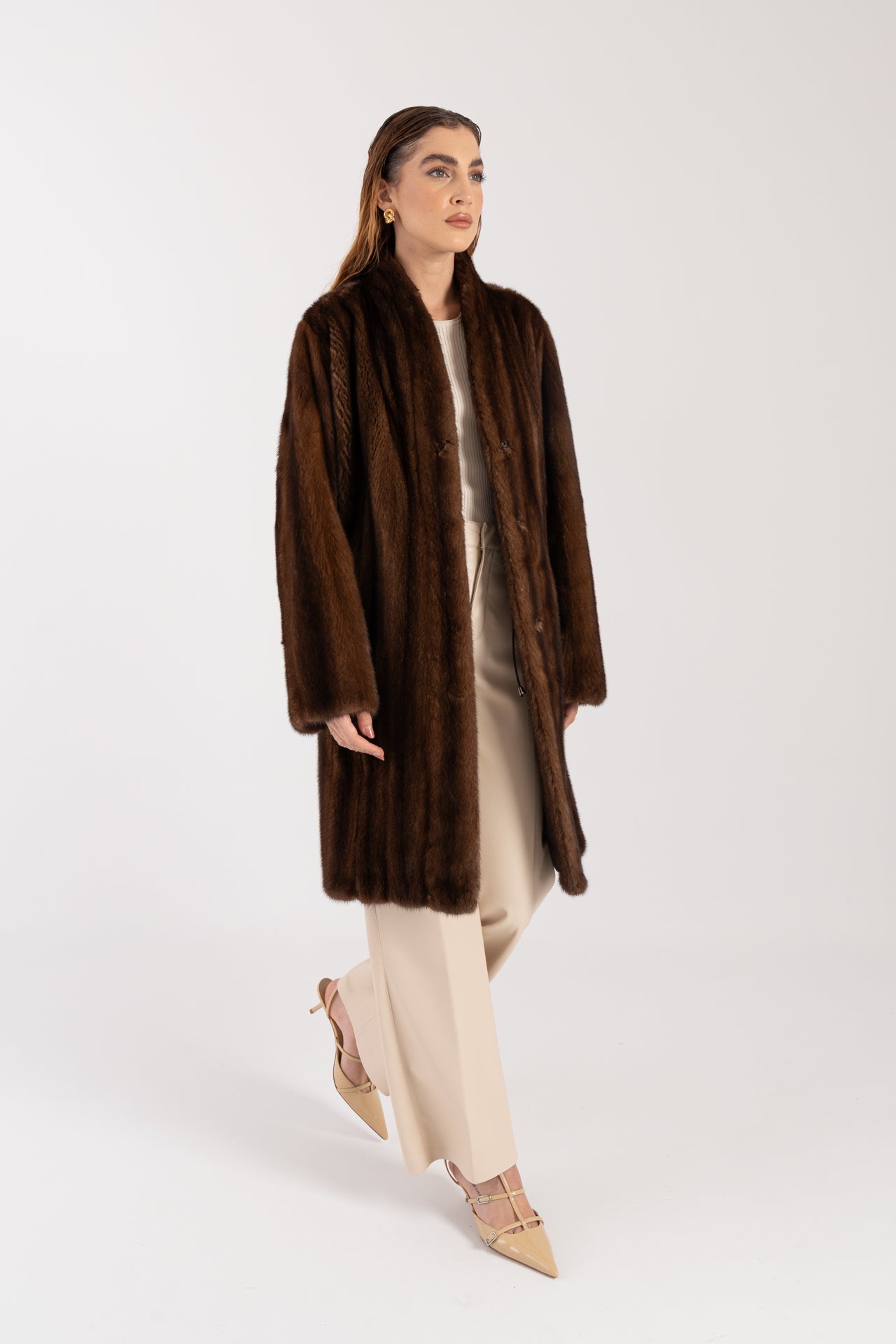 Cappotto in visone reversibile