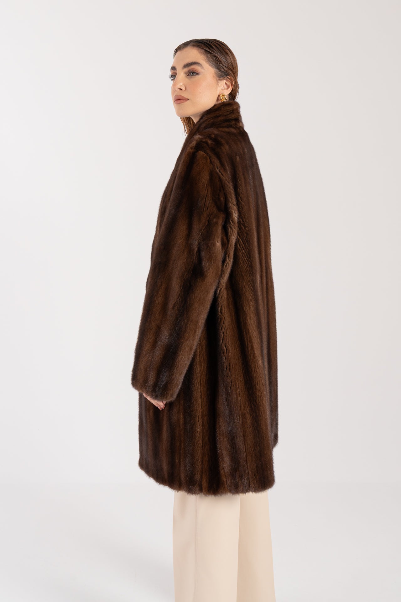 Cappotto in visone reversibile