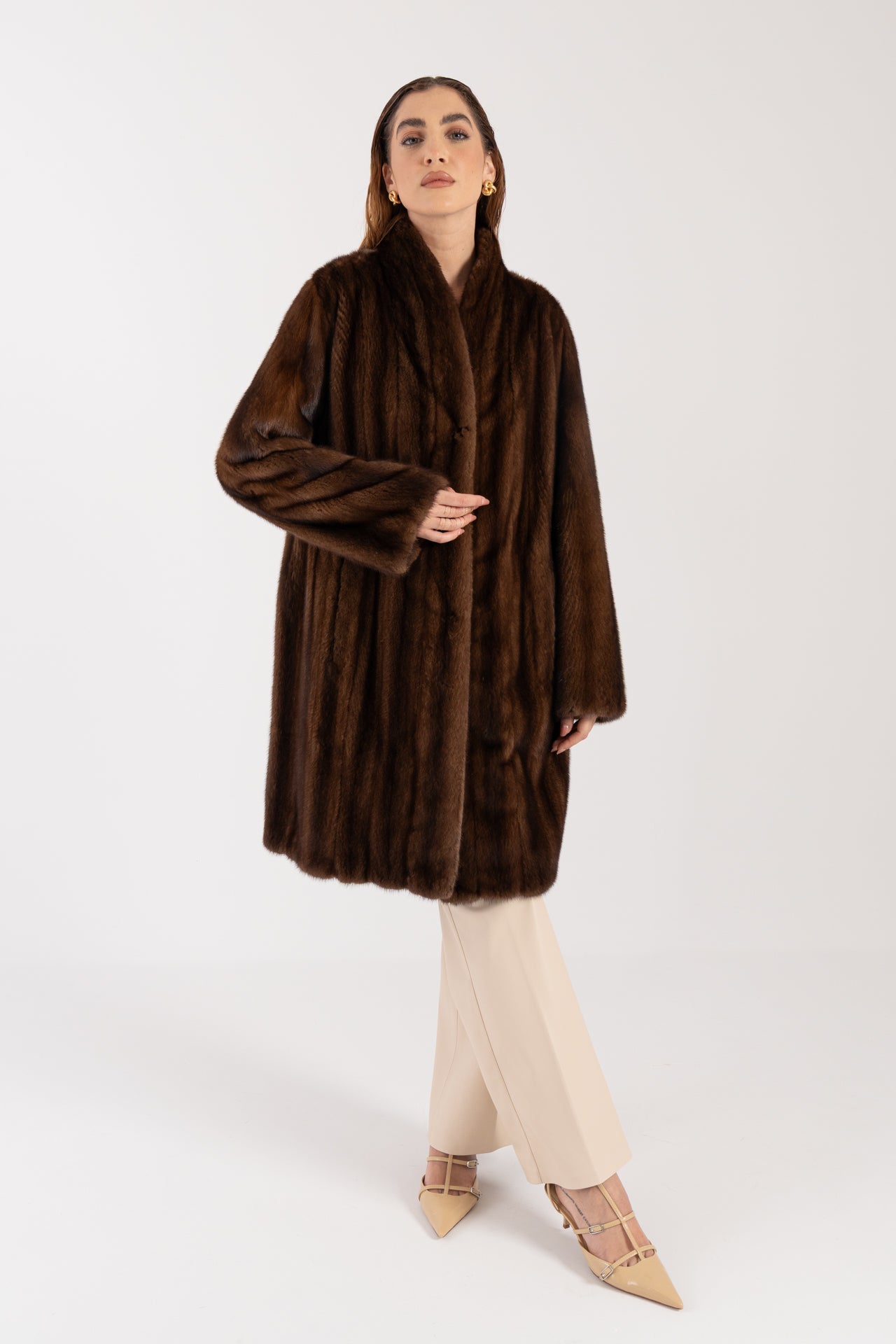 Cappotto in visone reversibile