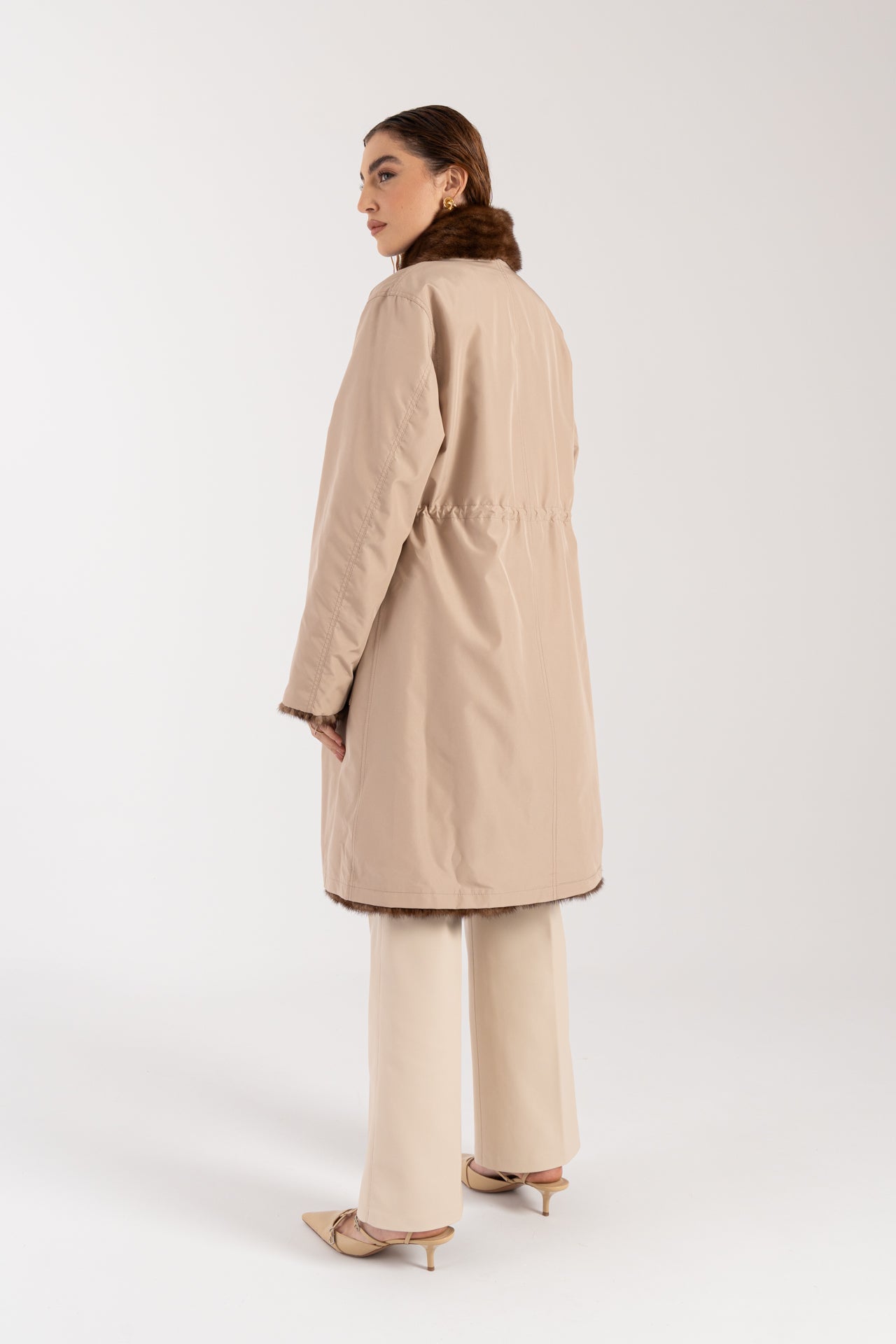 Cappotto in visone reversibile
