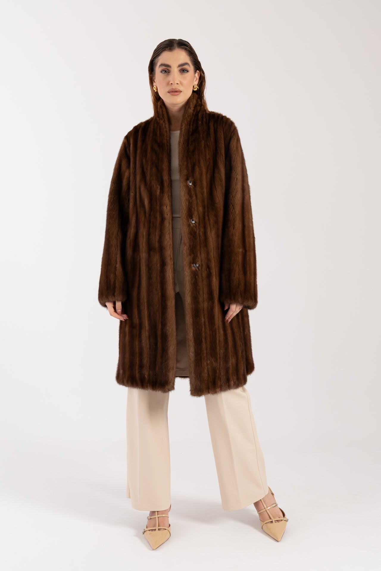 Cappotto in visone reversibile