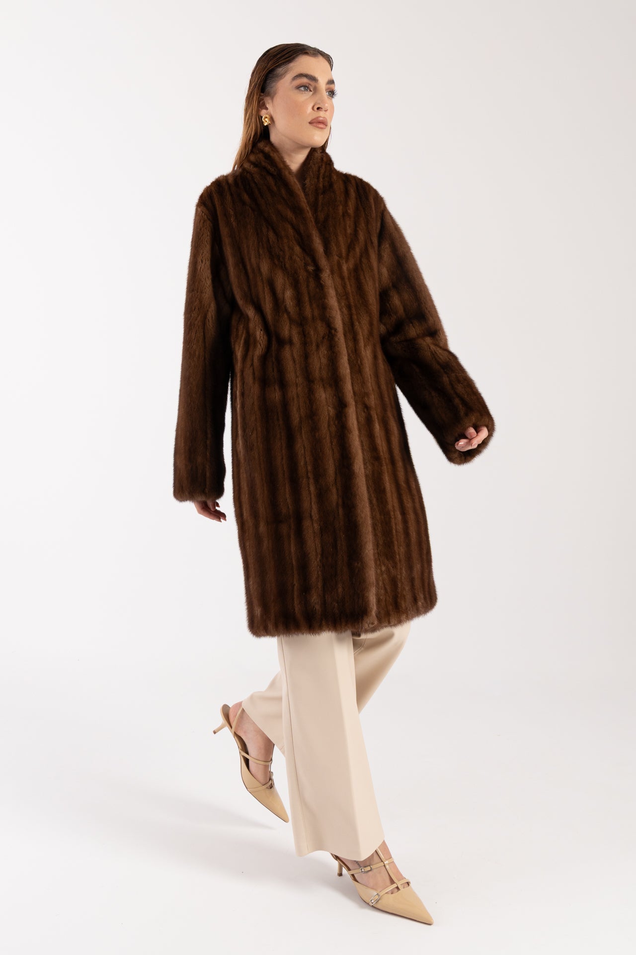 Cappotto in visone reversibile