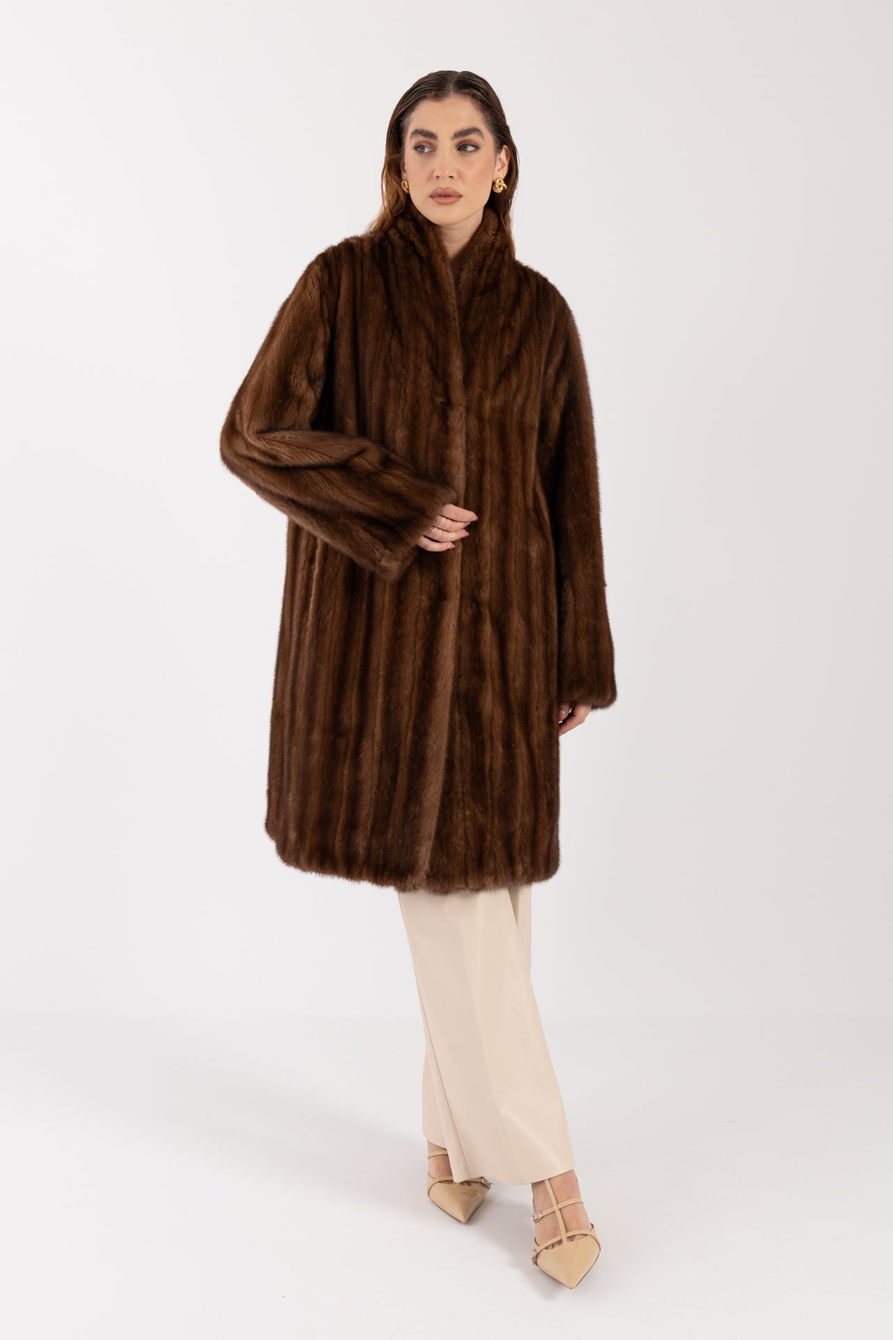 Cappotto in visone reversibile