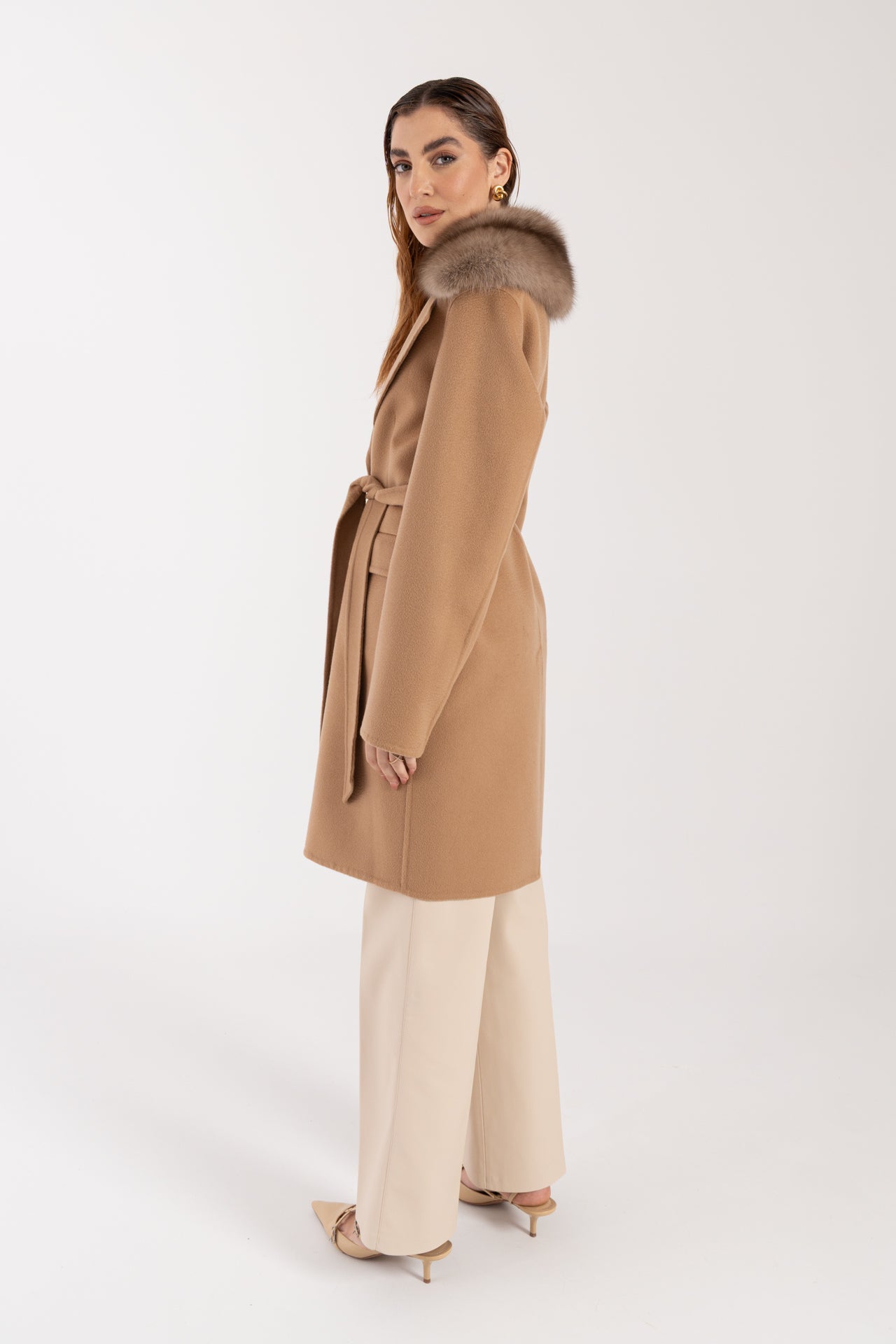 Cappotto con zibellino