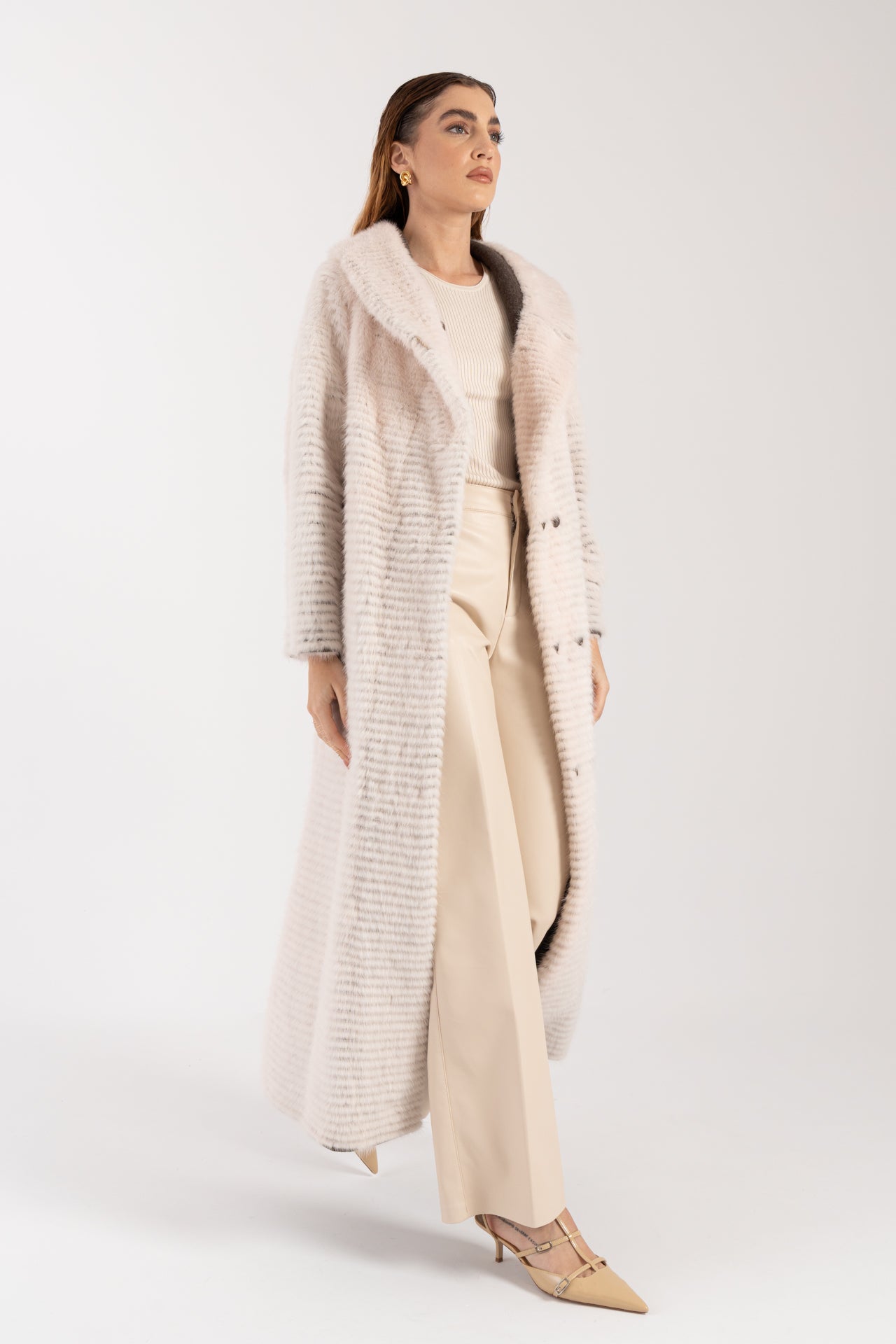 Cappotto in visone reversibile