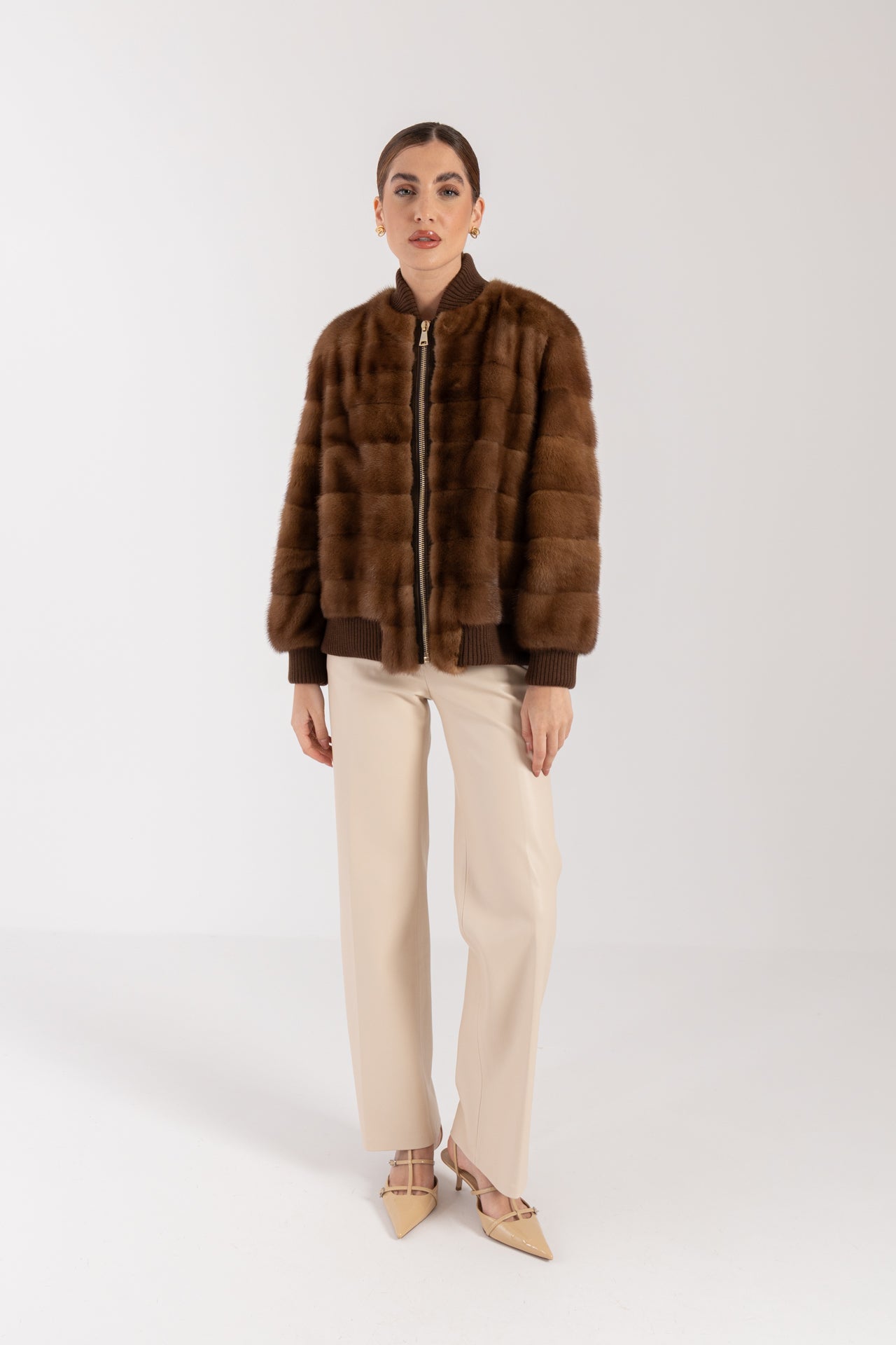 Bomber in visone