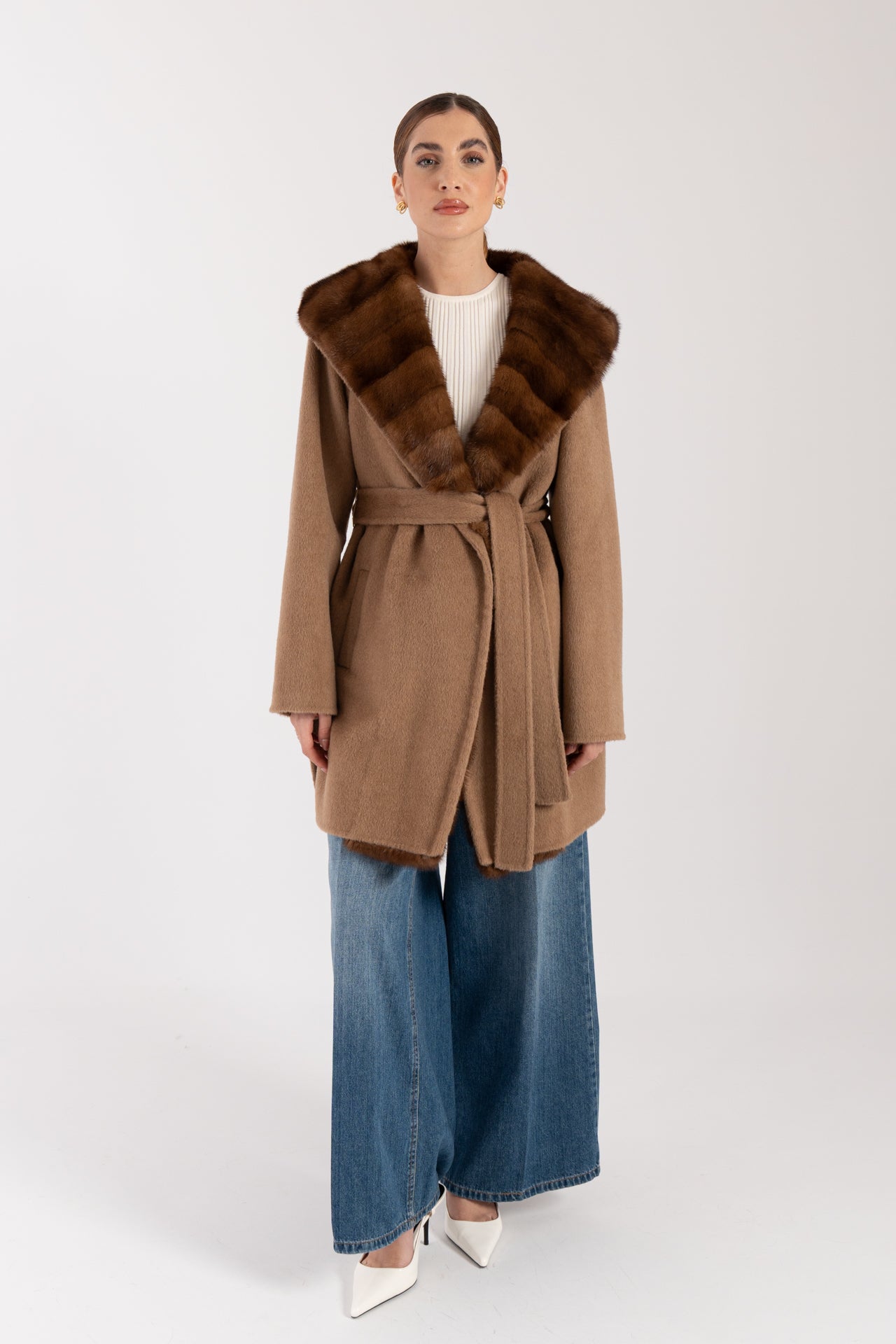 Cappotto con visone