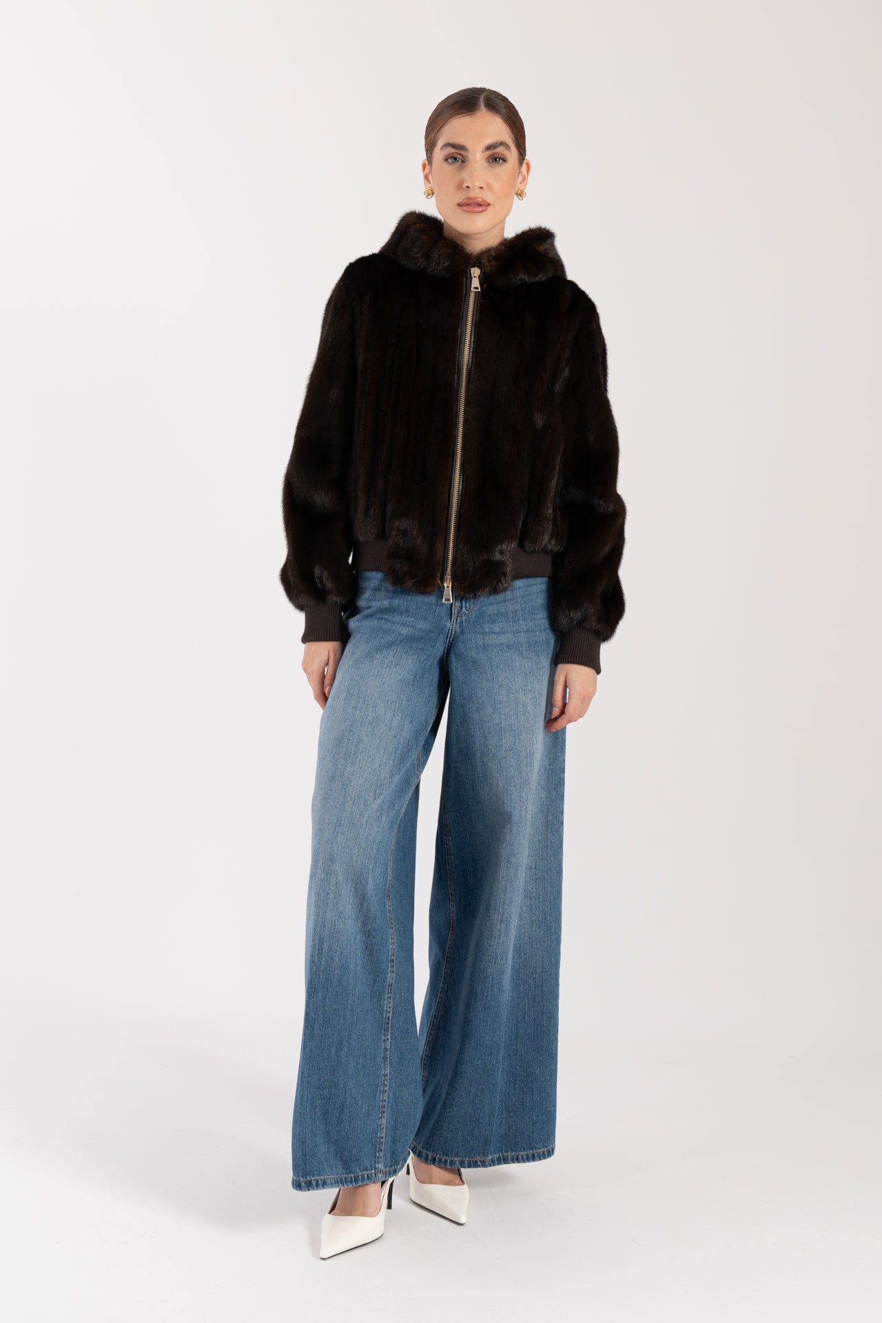 Bomber in visone