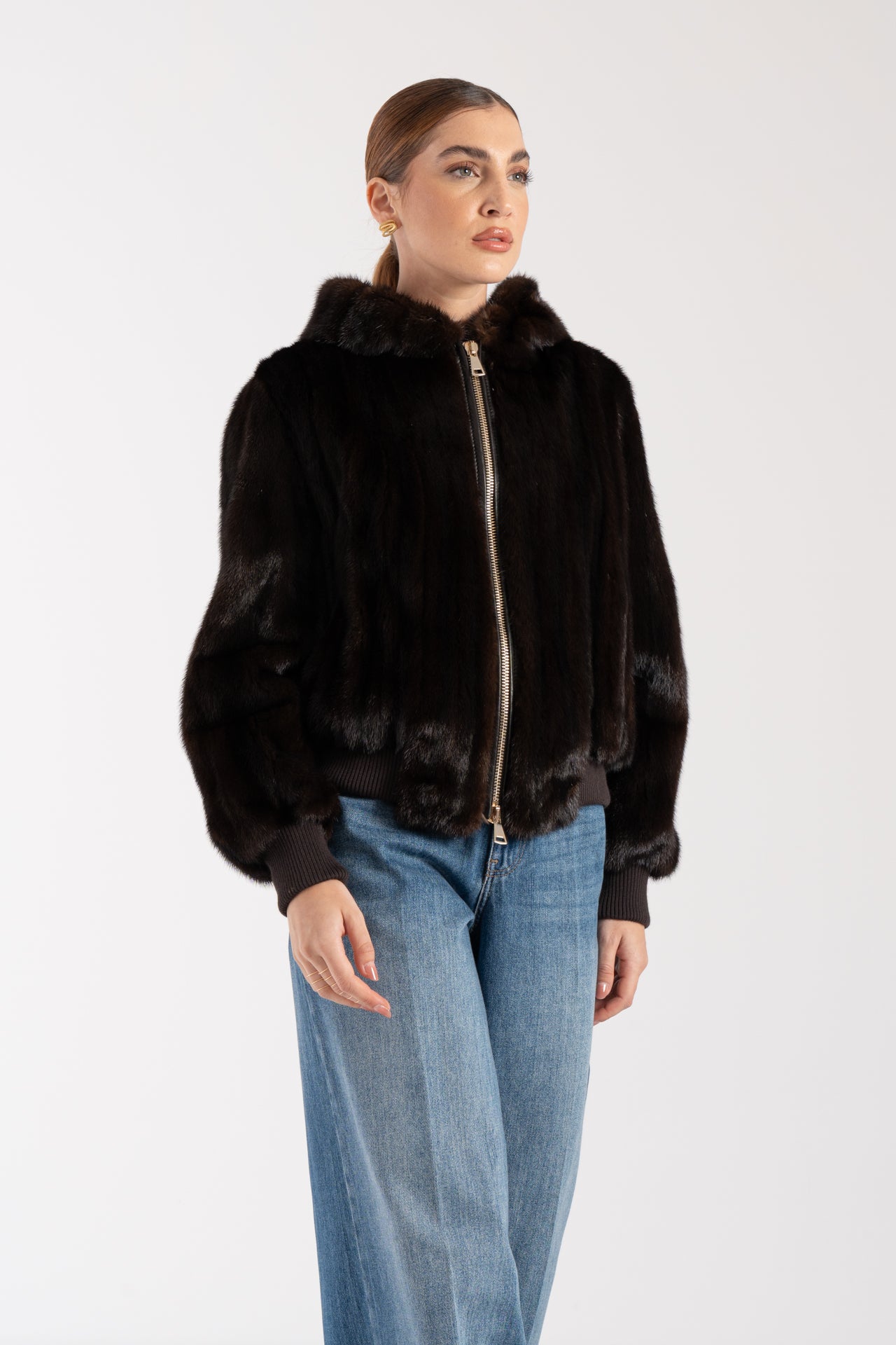 Bomber in visone