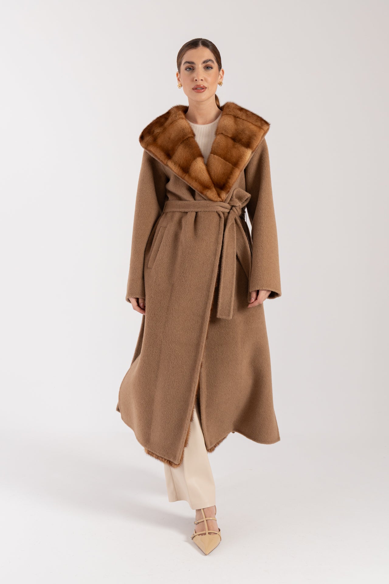 Cappotto con visone