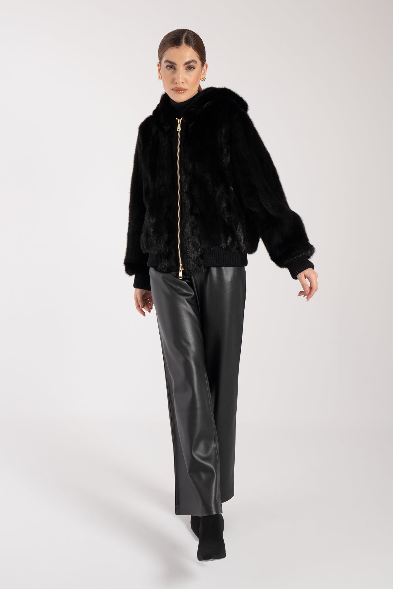 Bomber in visone