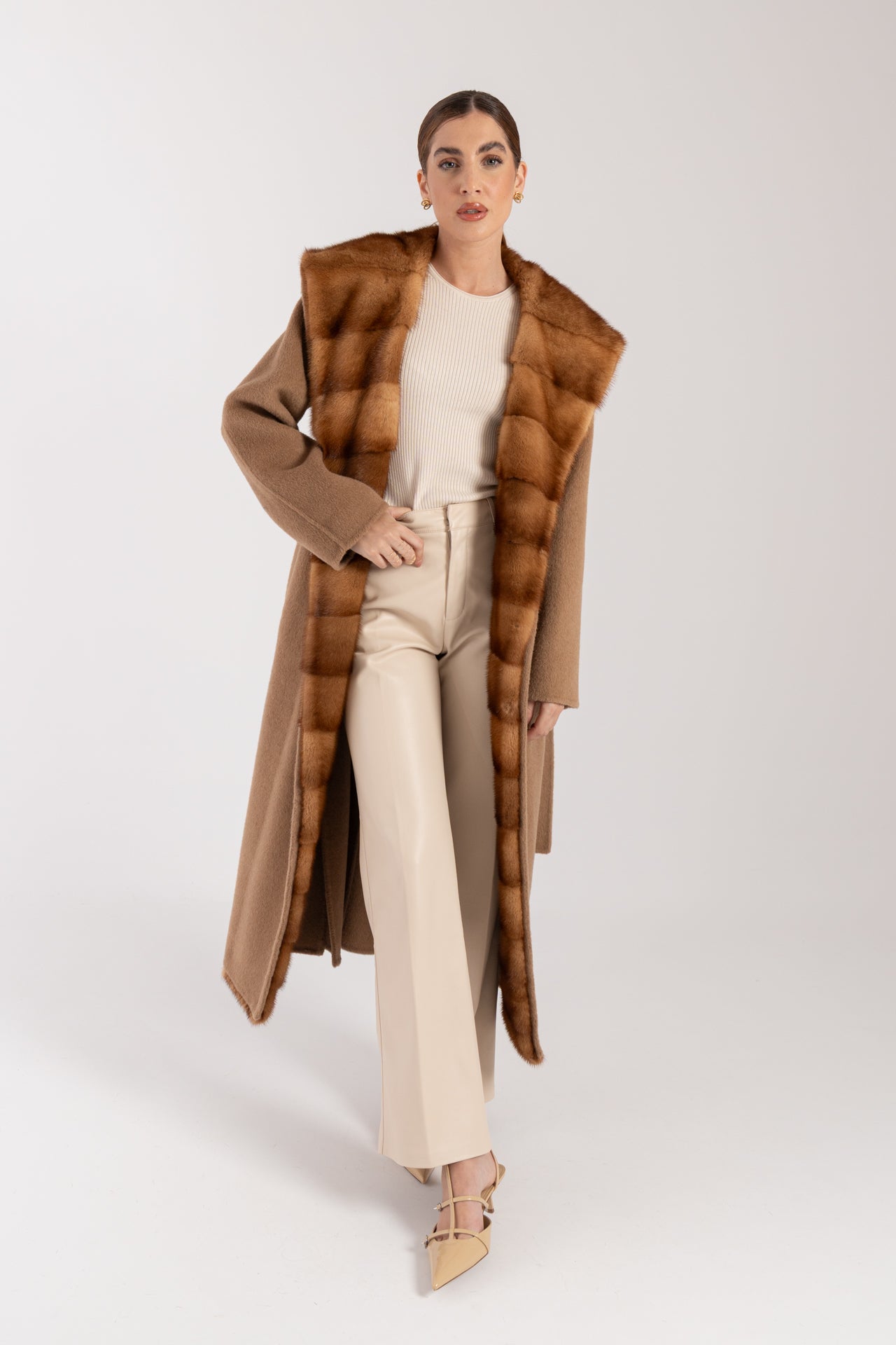 Cappotto con visone