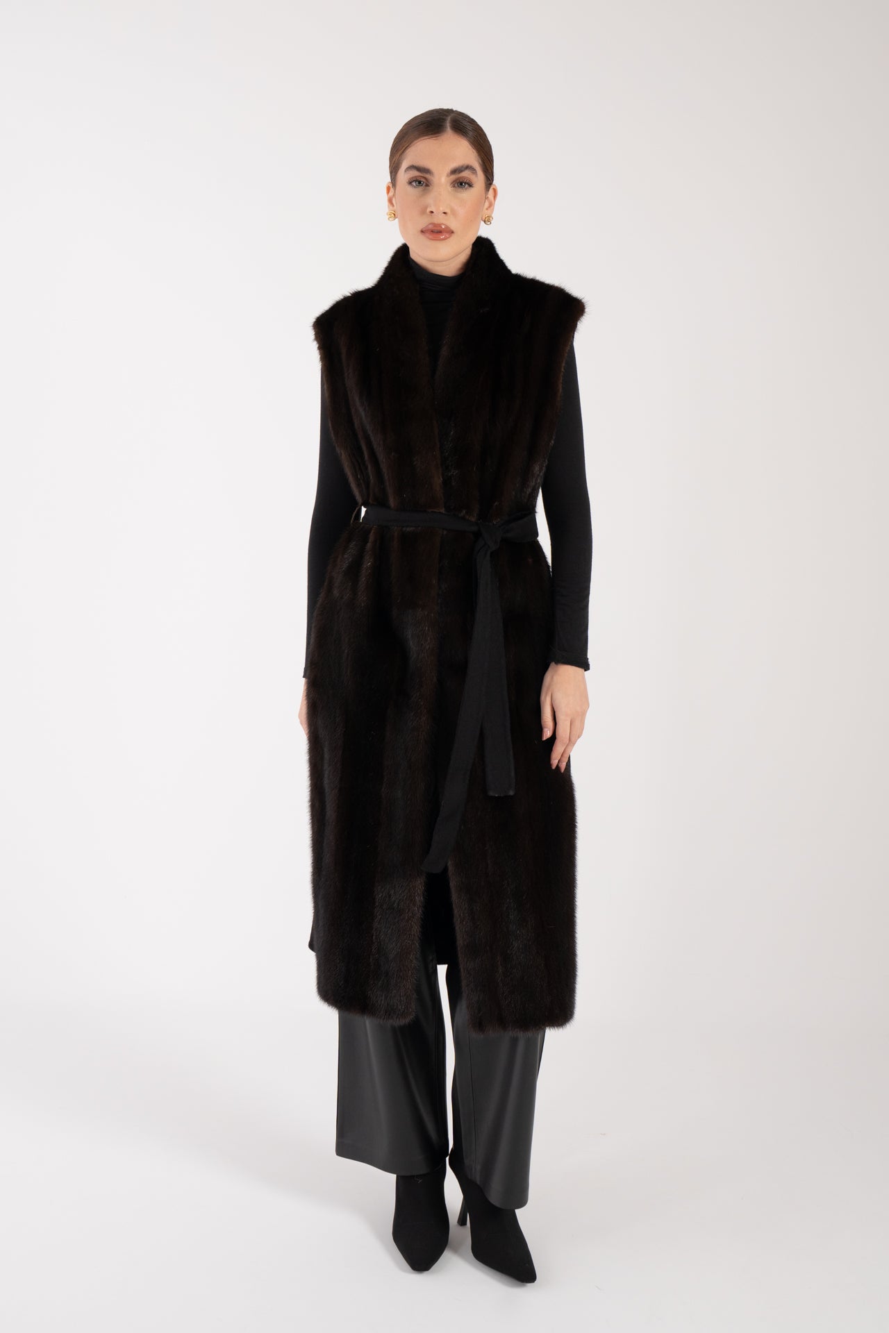 Gilet con visone