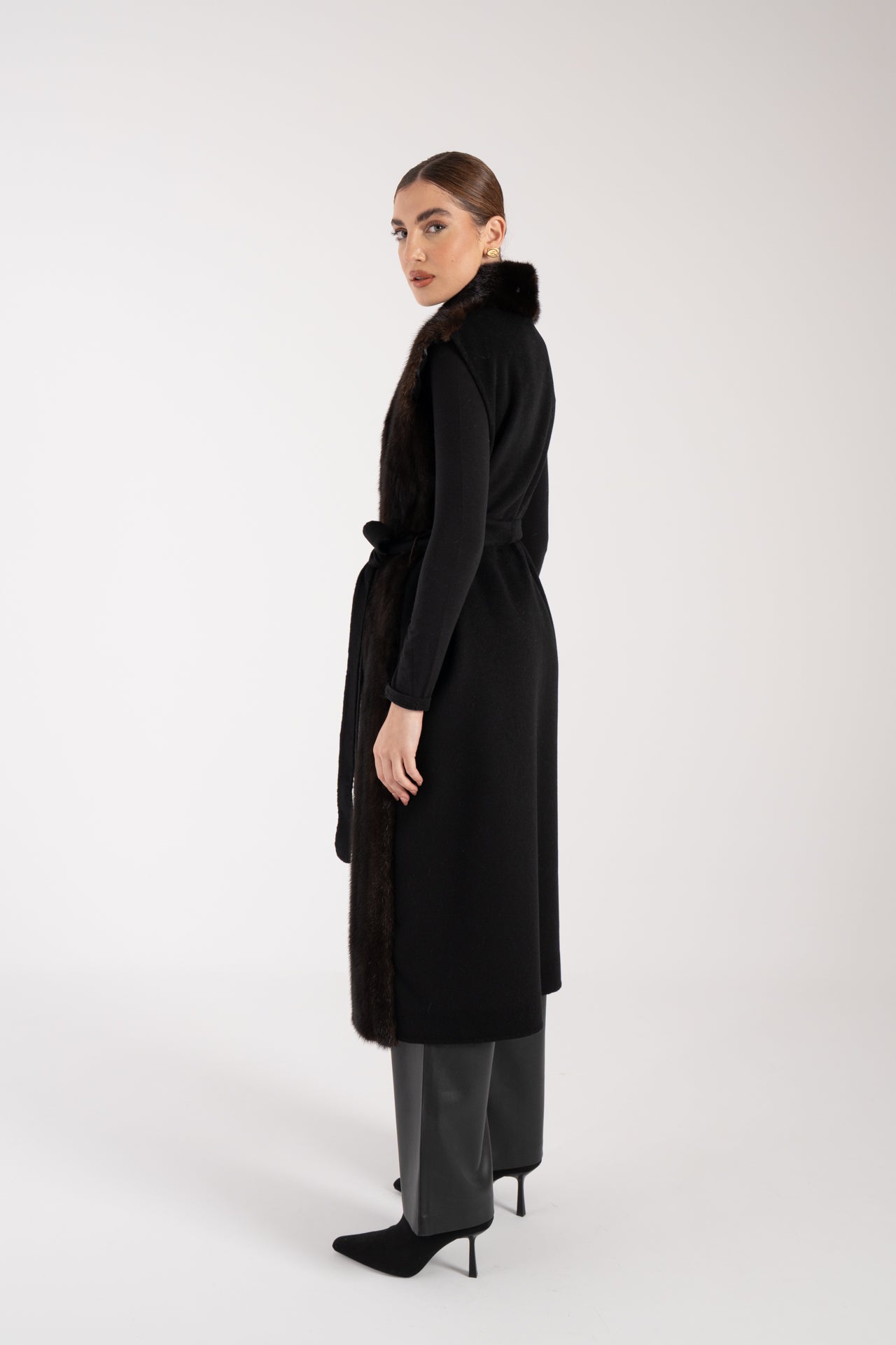 Gilet con visone