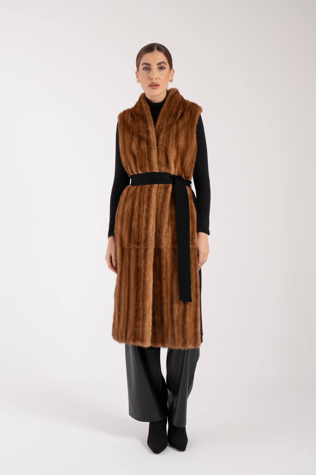 Gilet con visone