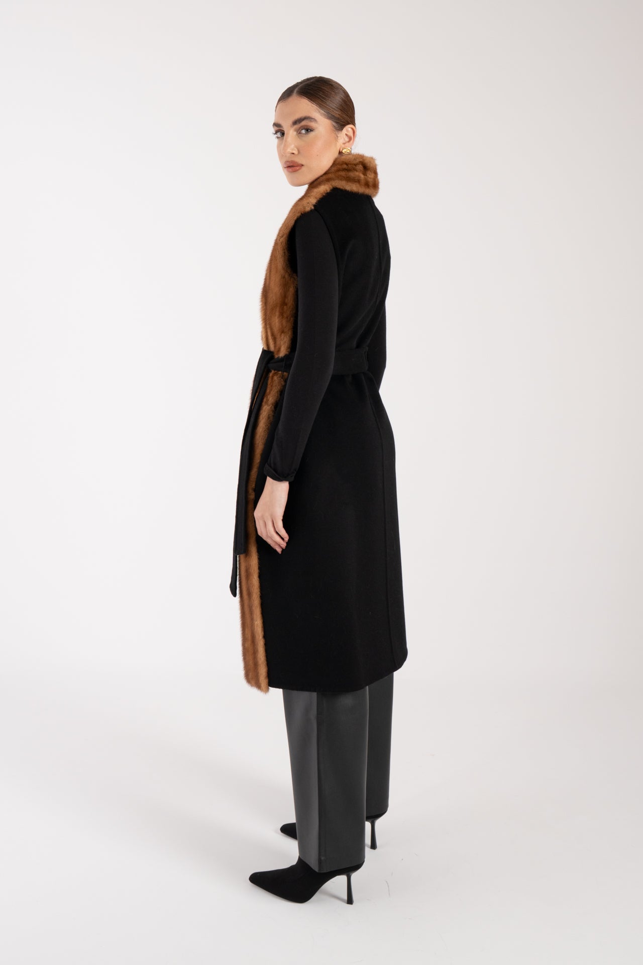 Gilet con visone