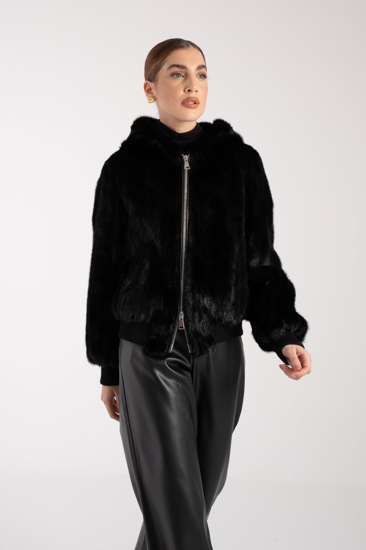 Bomber in visone