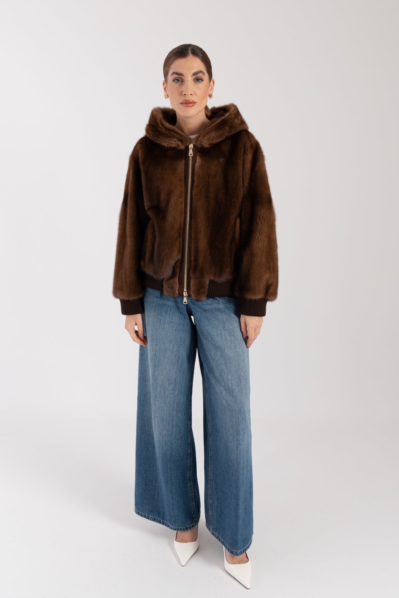 Bomber in visone