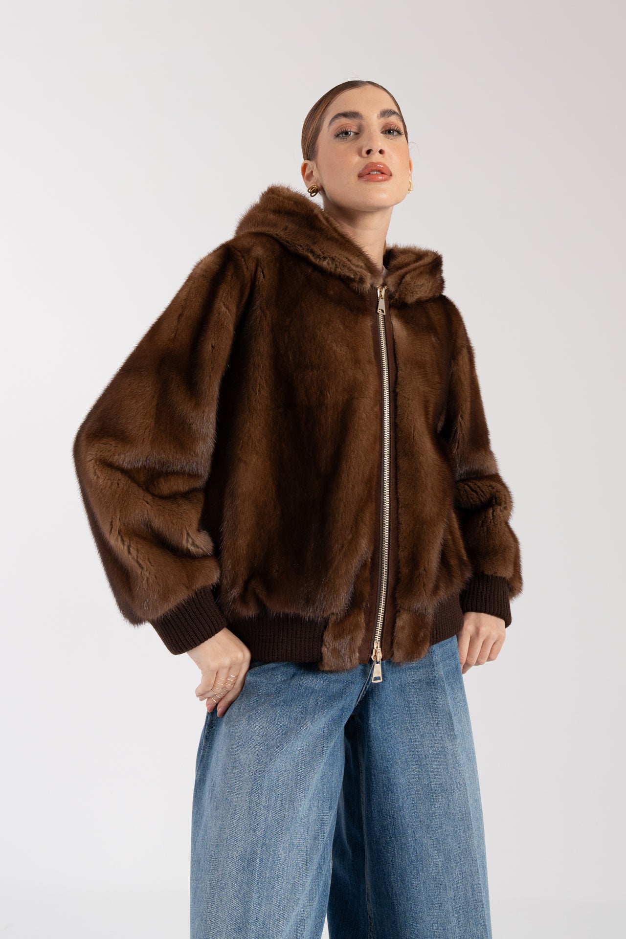 Bomber in visone