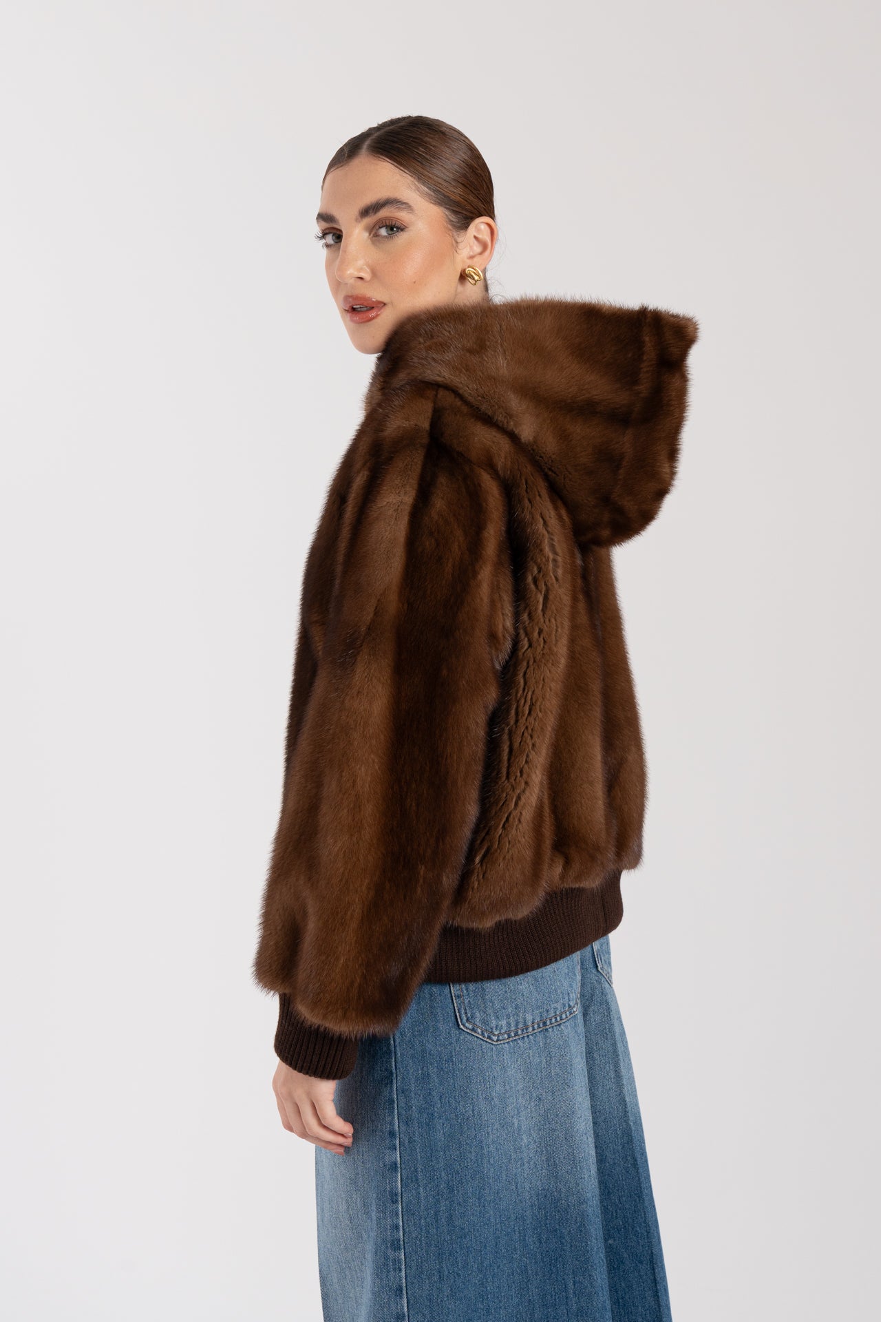 Bomber in visone