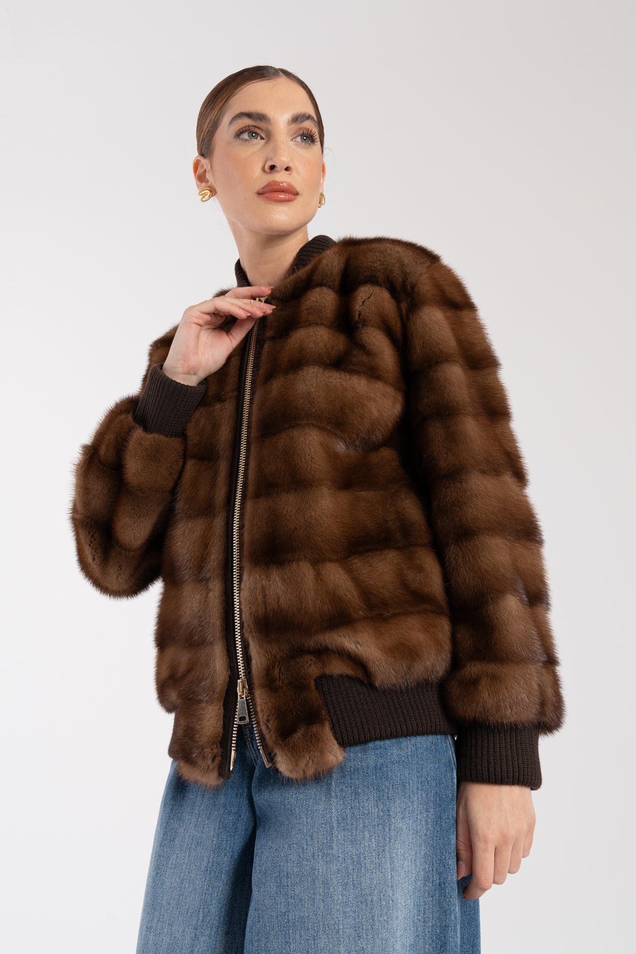 Bomber in visone