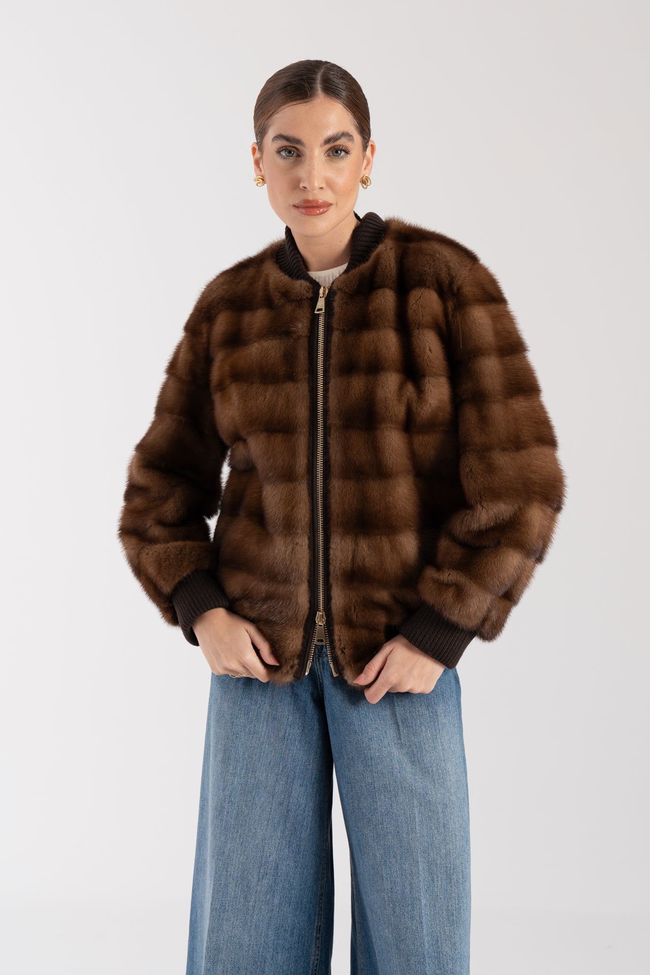 Bomber in visone